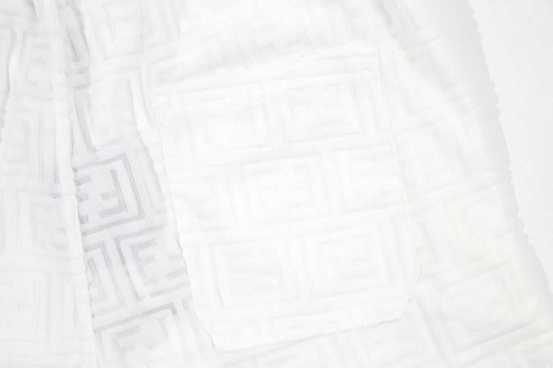 1211 New plaid jacquard towel shorts