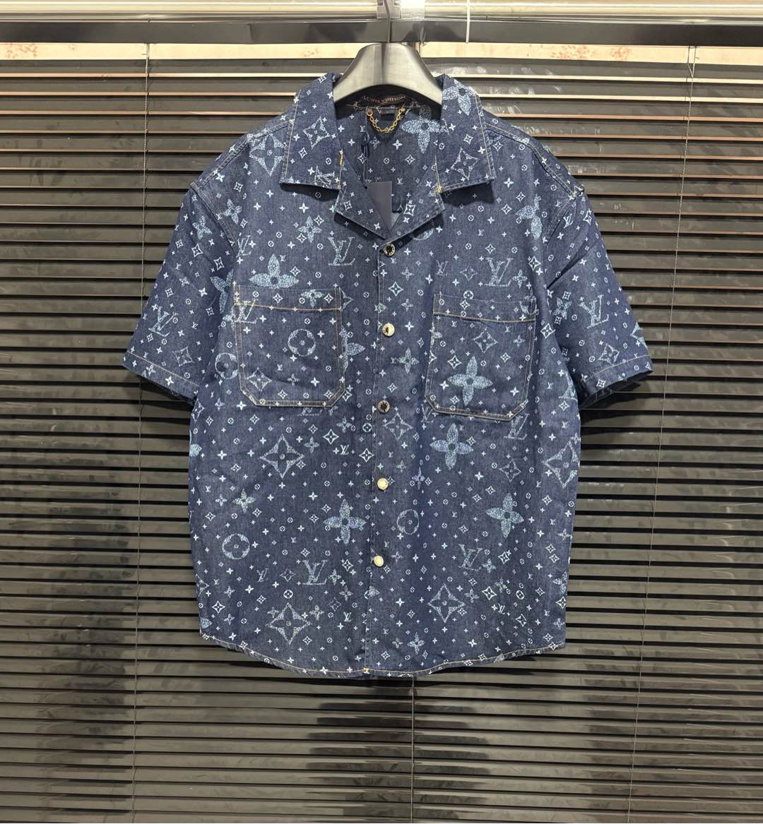 250224 New high quality denim jacquard wash suit