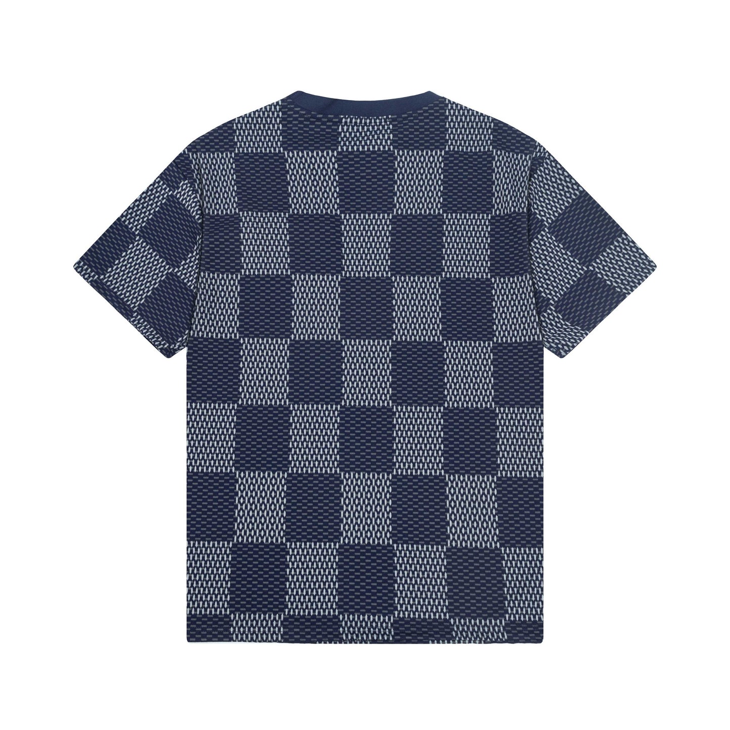 250305 New high quality checkerboard printed T-shirt