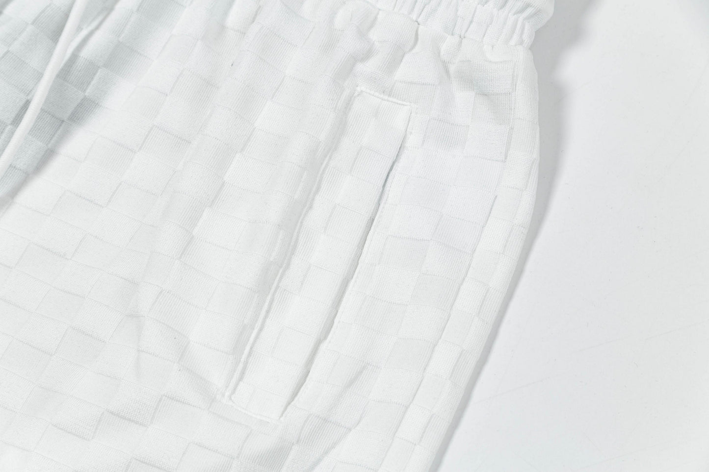250313 New high quality chequered jacquard print shorts