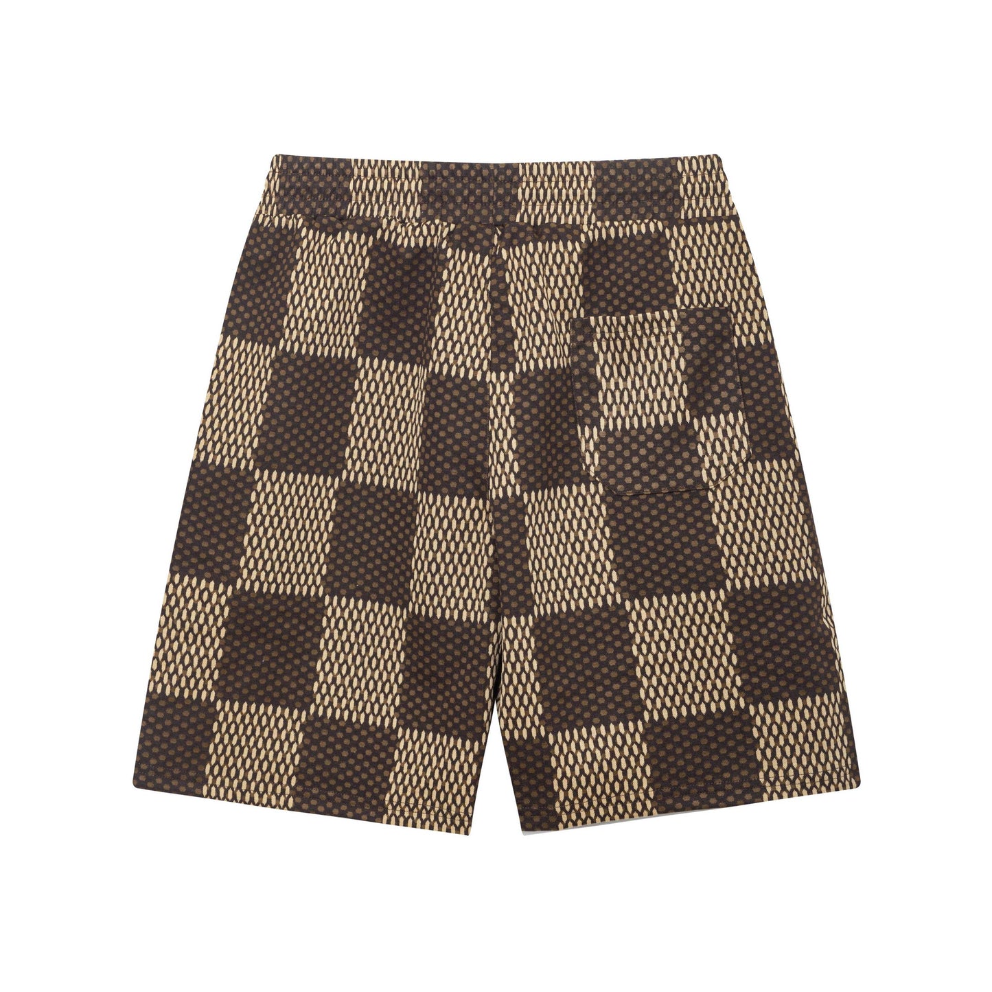 250313 New high quality knitted jacquard full print shorts