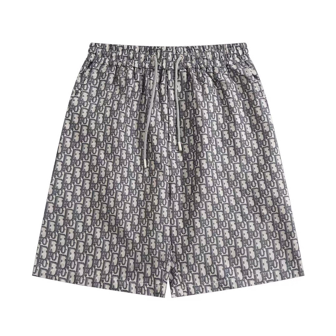 250313 New high quality flocking cotton printed shorts