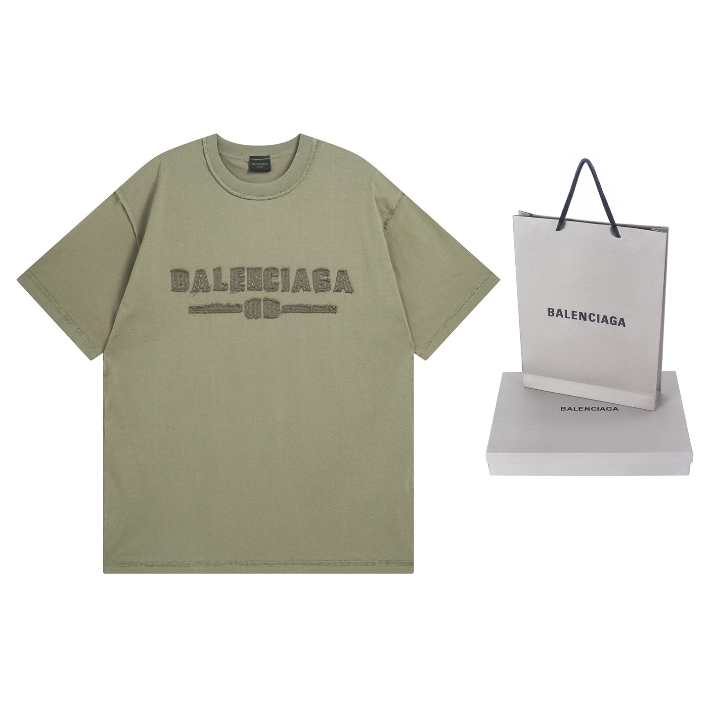 250325 New applique embroidered wash short sleeve T-shirt