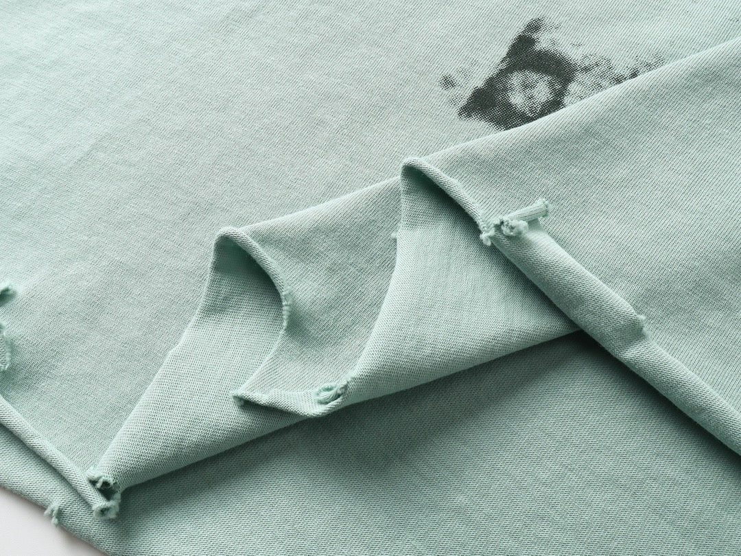 250325 New direct spray wash water wear damage to make old T-shirts