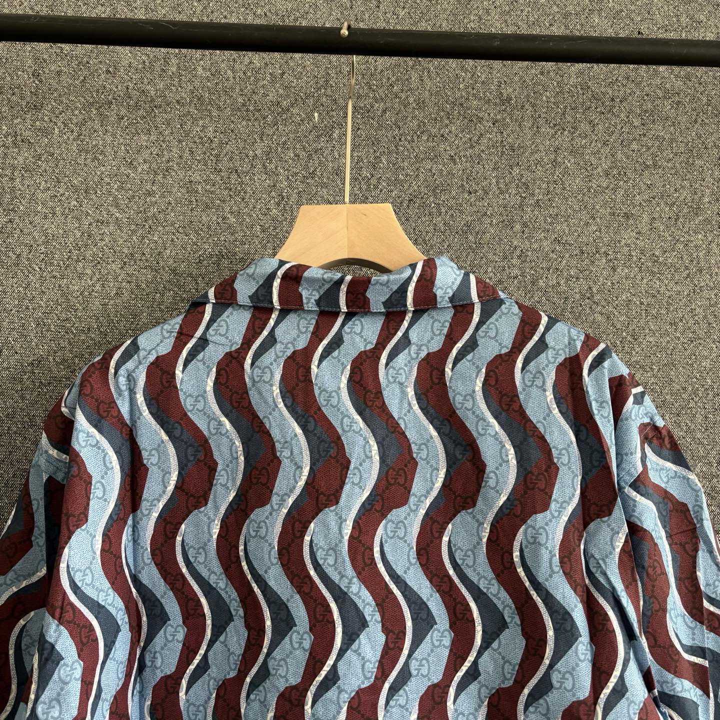 250325 New casual wave ripple shirt