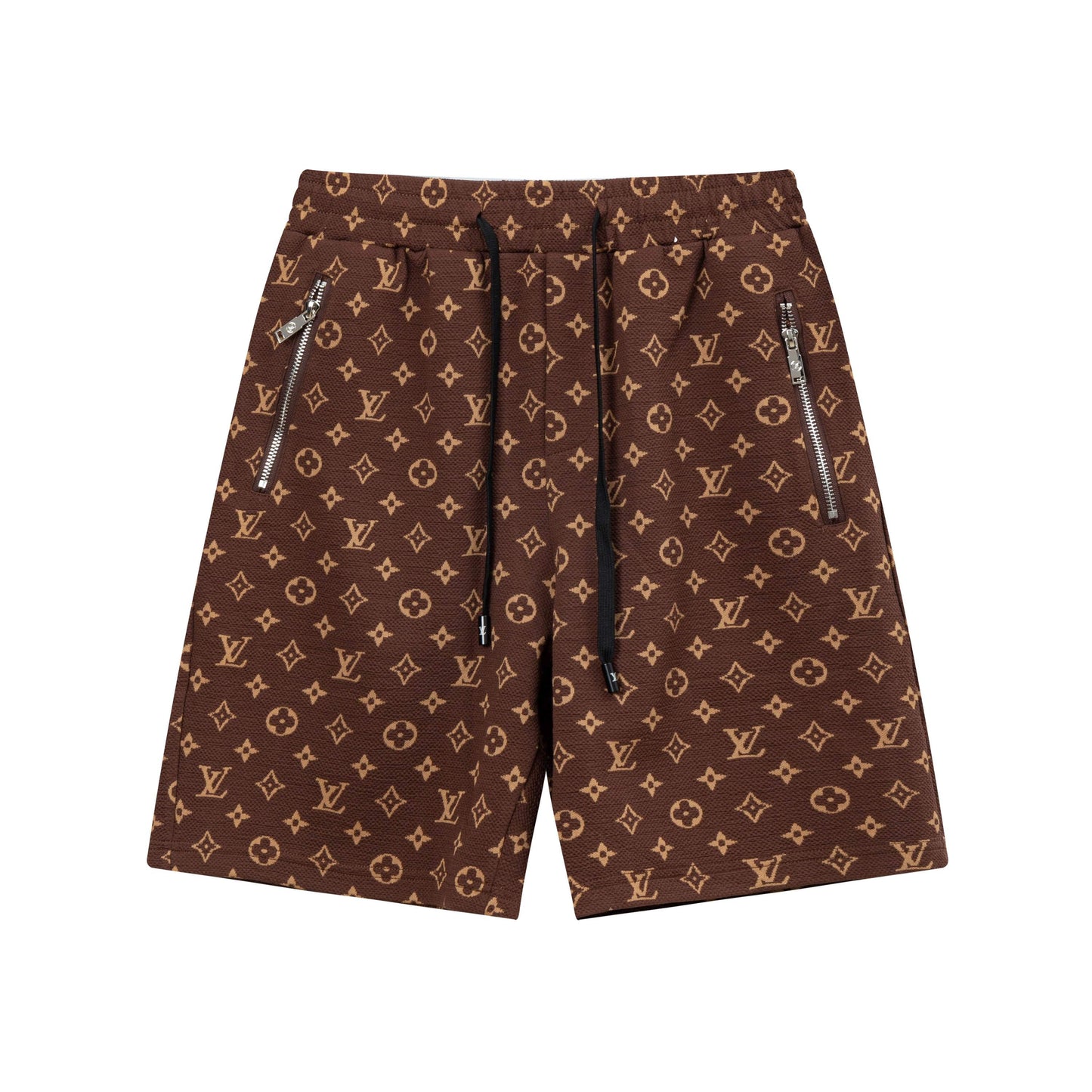 250408 New high-quality jacquard fabric full-print knitted shorts