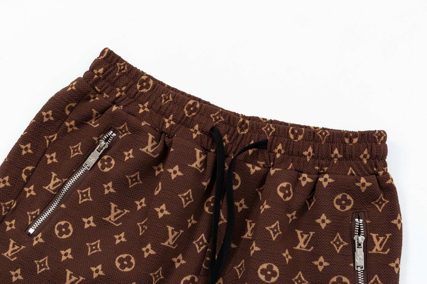 250408 New high-quality jacquard fabric full-print knitted shorts