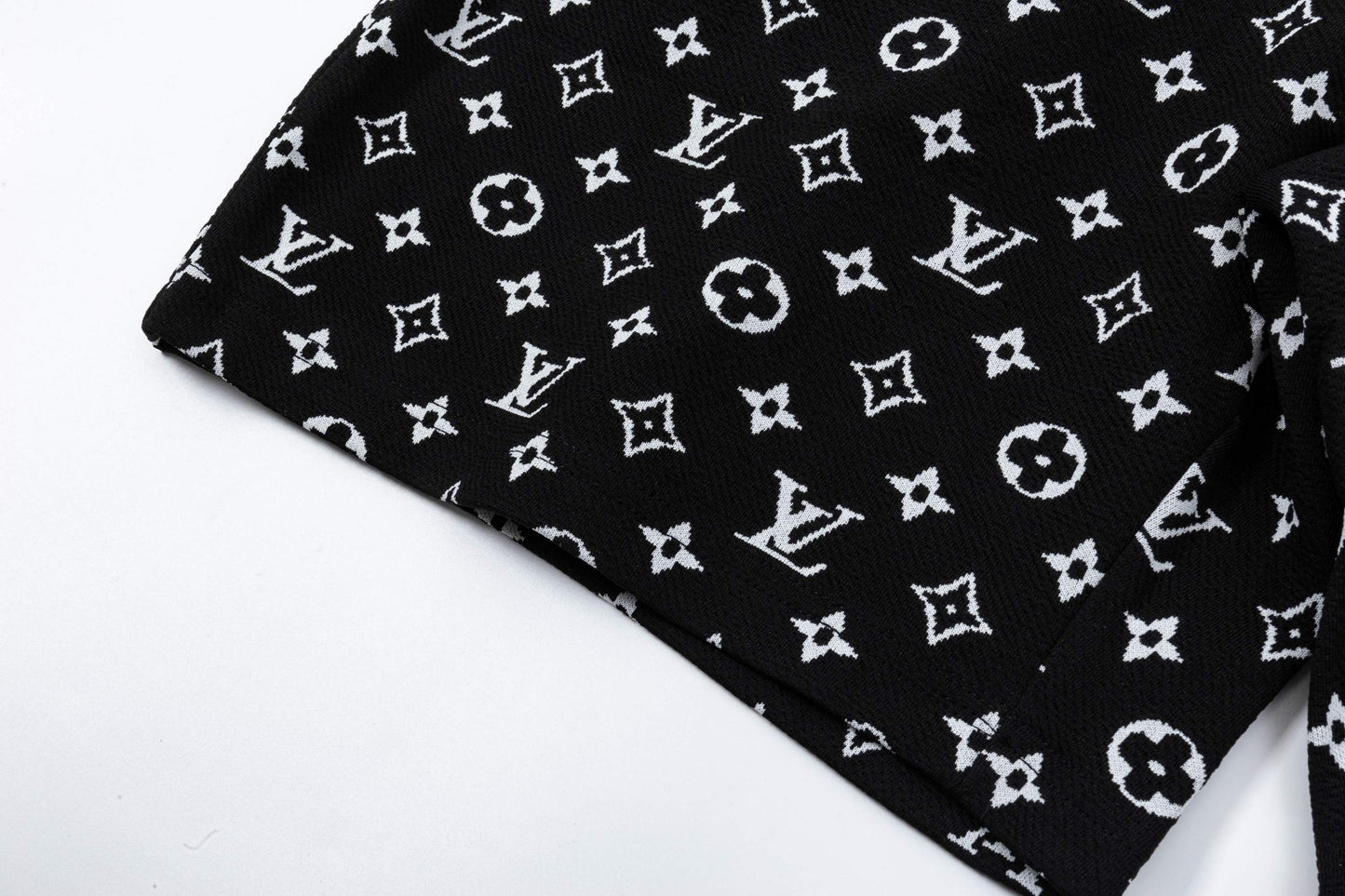 250408 New high-quality jacquard fabric full-print knitted shorts