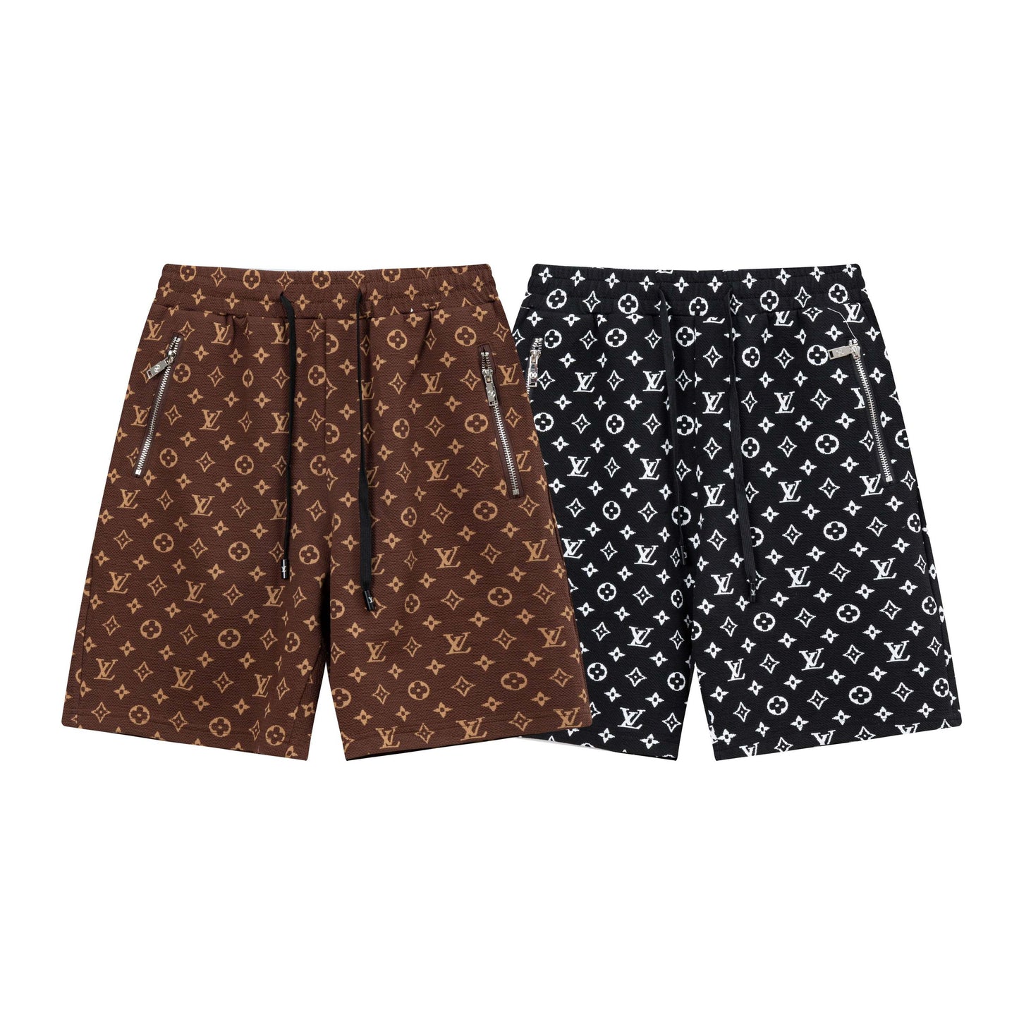 250408 New high-quality jacquard fabric full-print knitted shorts
