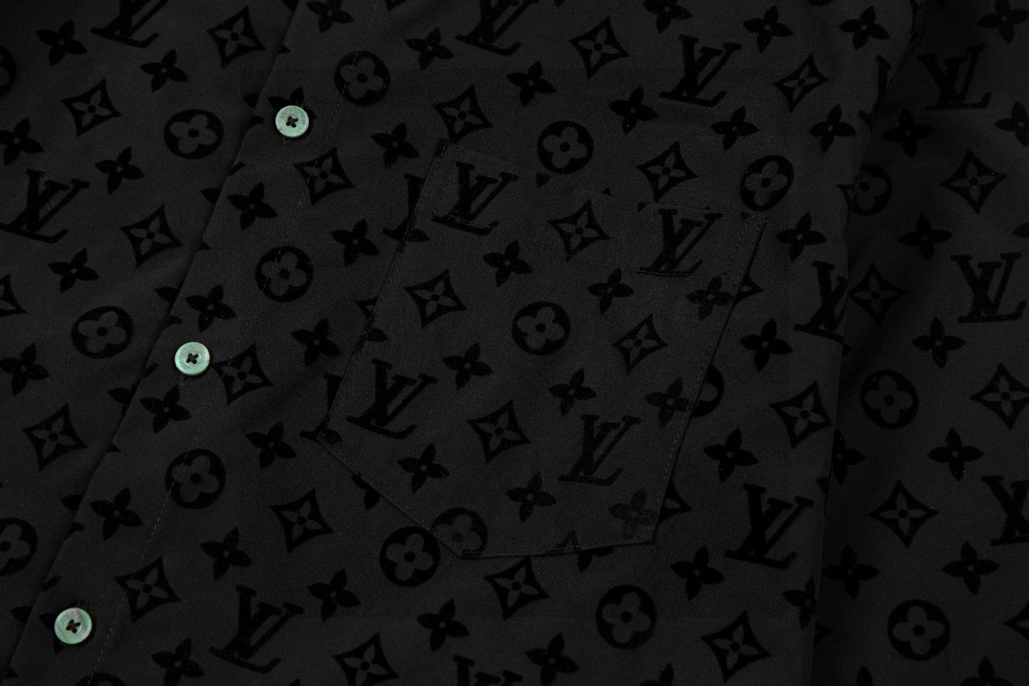 250722 New high-quality classic dark-patterned jacquard long-sleeved shirt
