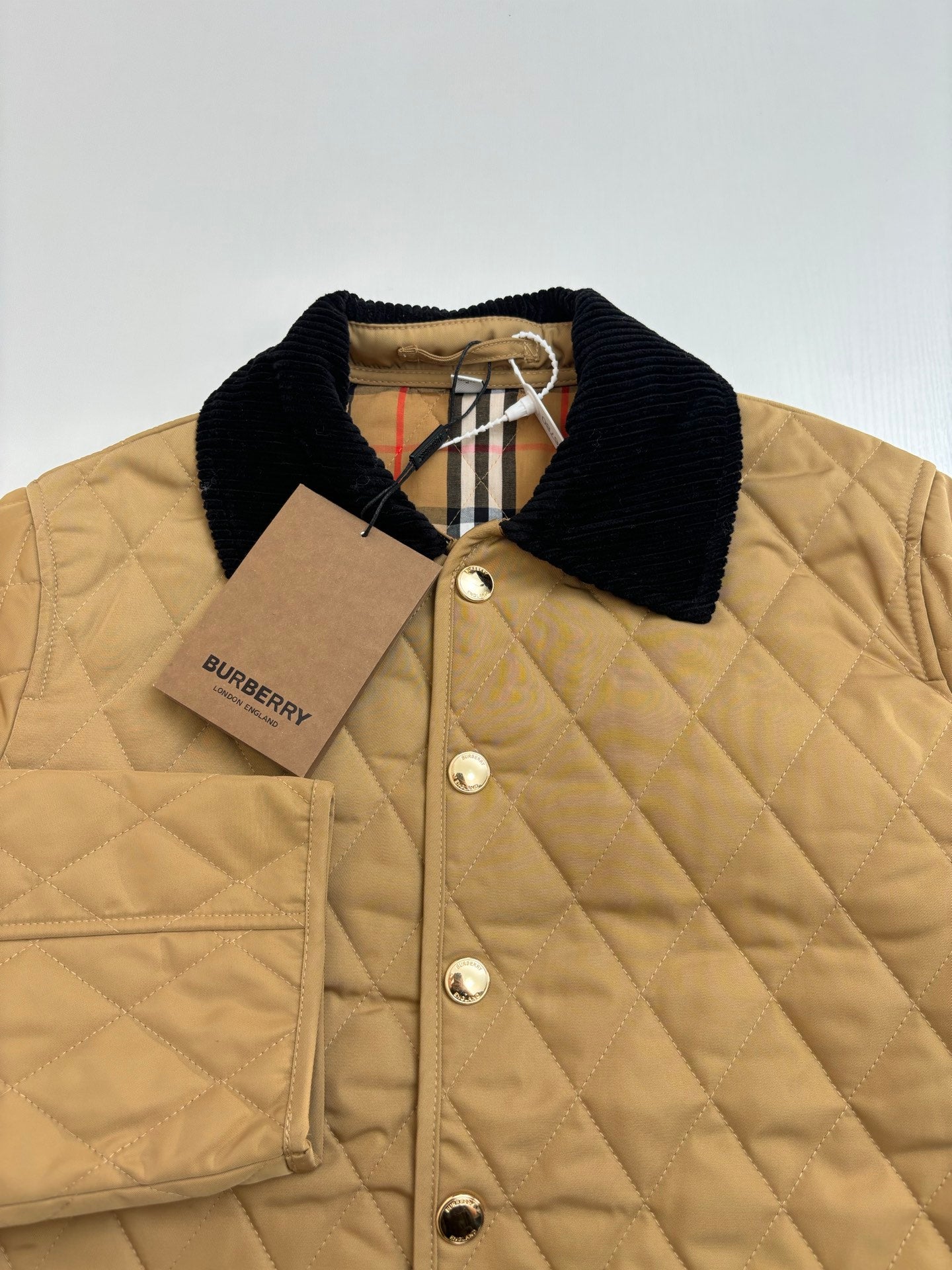 250722 new high-quality vintage diamond-shaped quilted coat