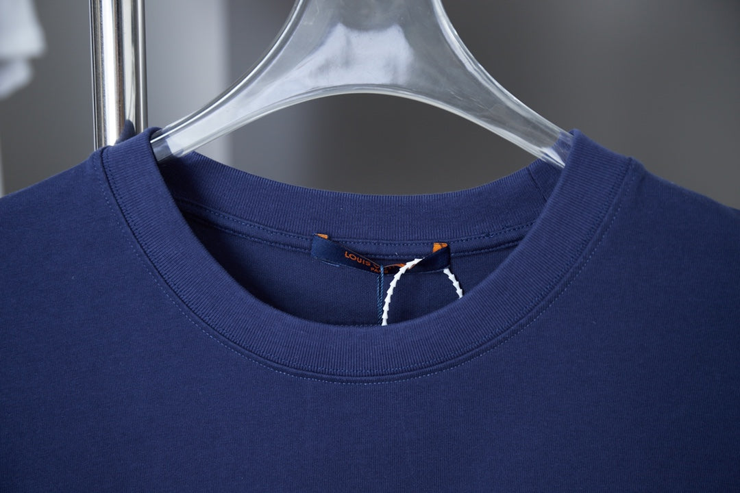 250819 New high-quality hollow embroidered letter T-shirt