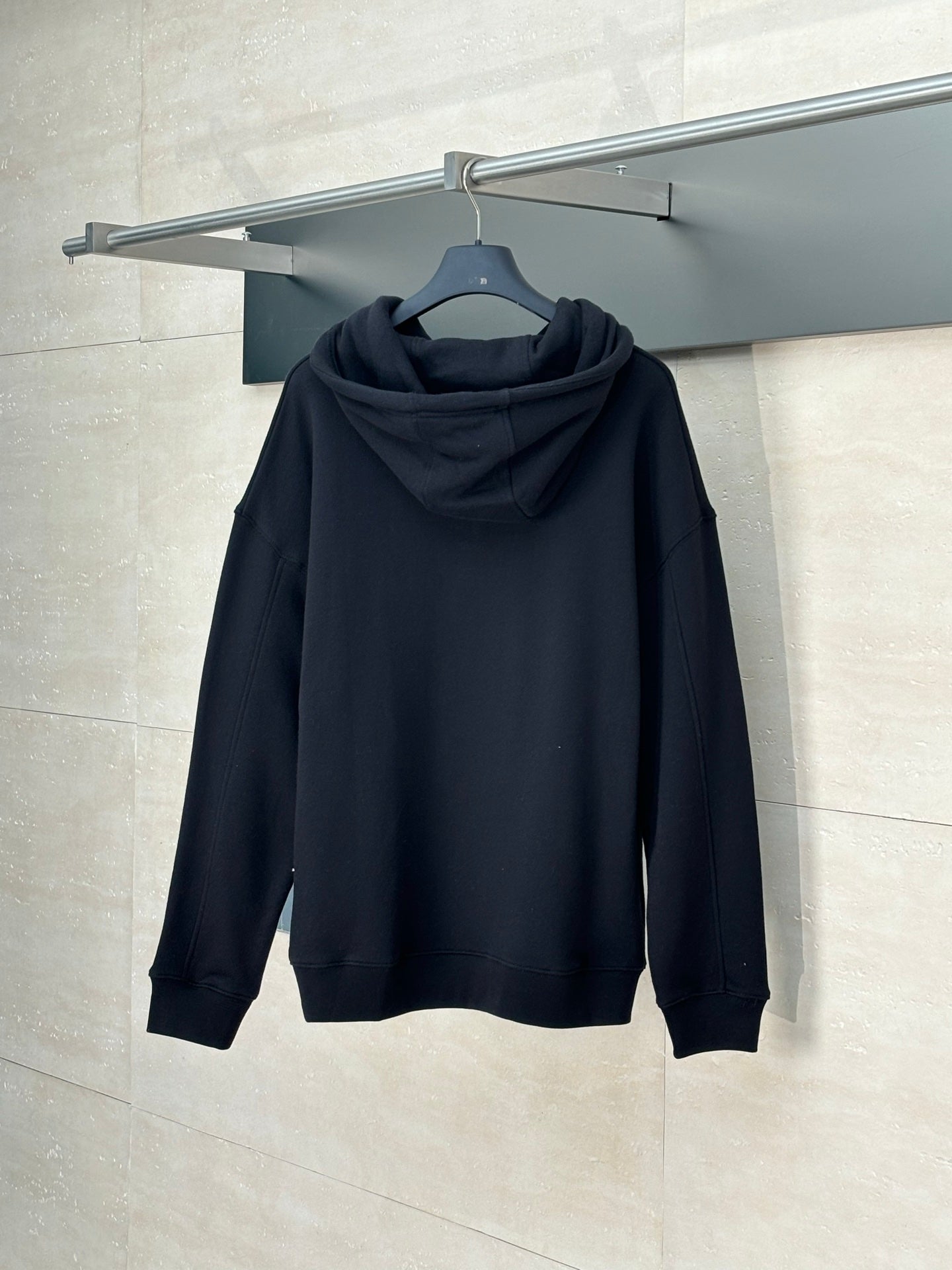 250819 New high-quality leather embroidered hooded sweatshirt
