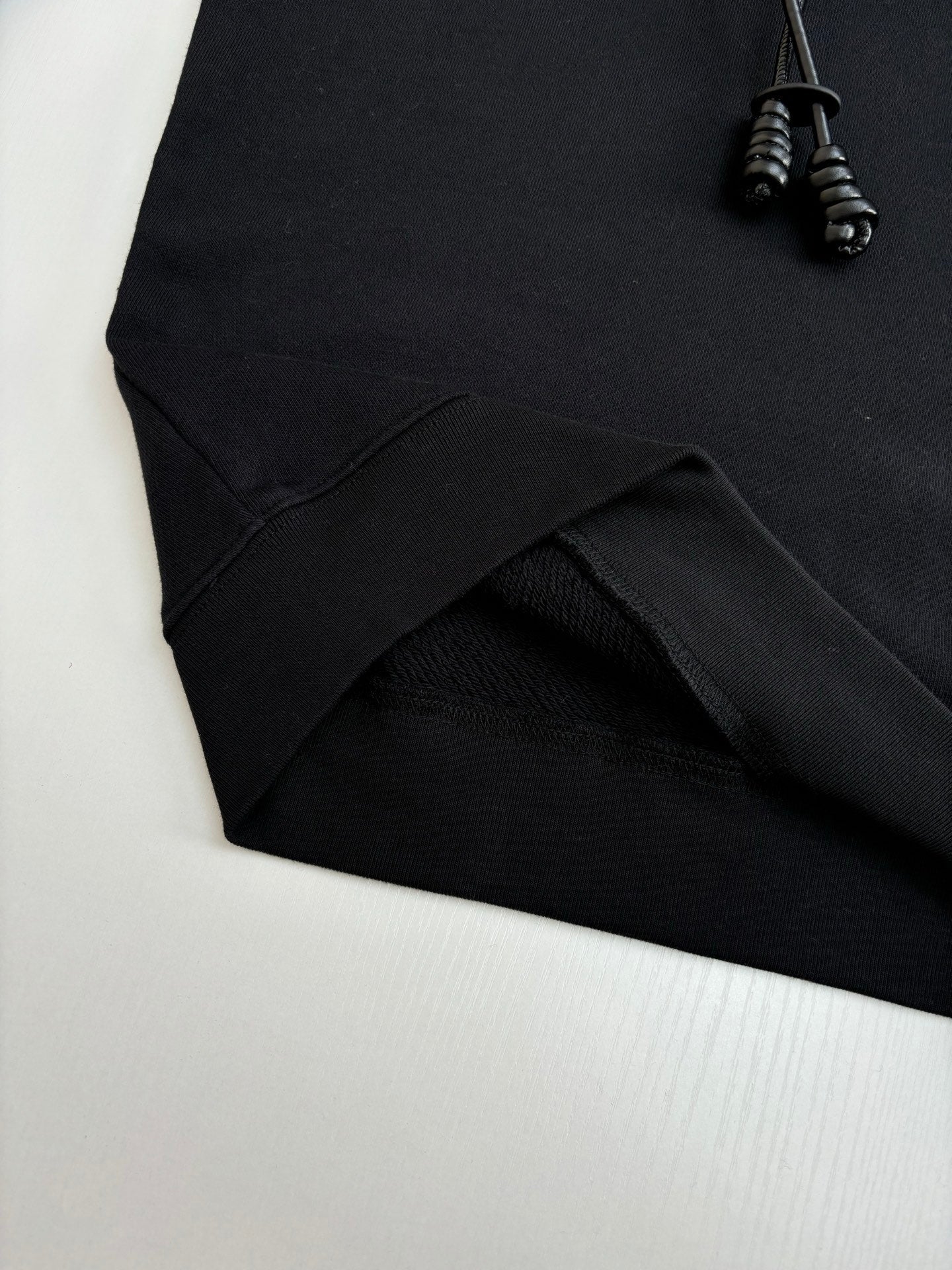 250819 New high-quality leather embroidered hooded sweatshirt