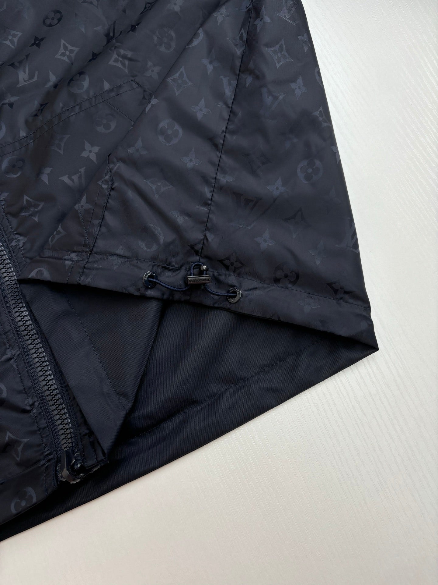250819 New high-quality double-sided monogram jacquard windproof coat