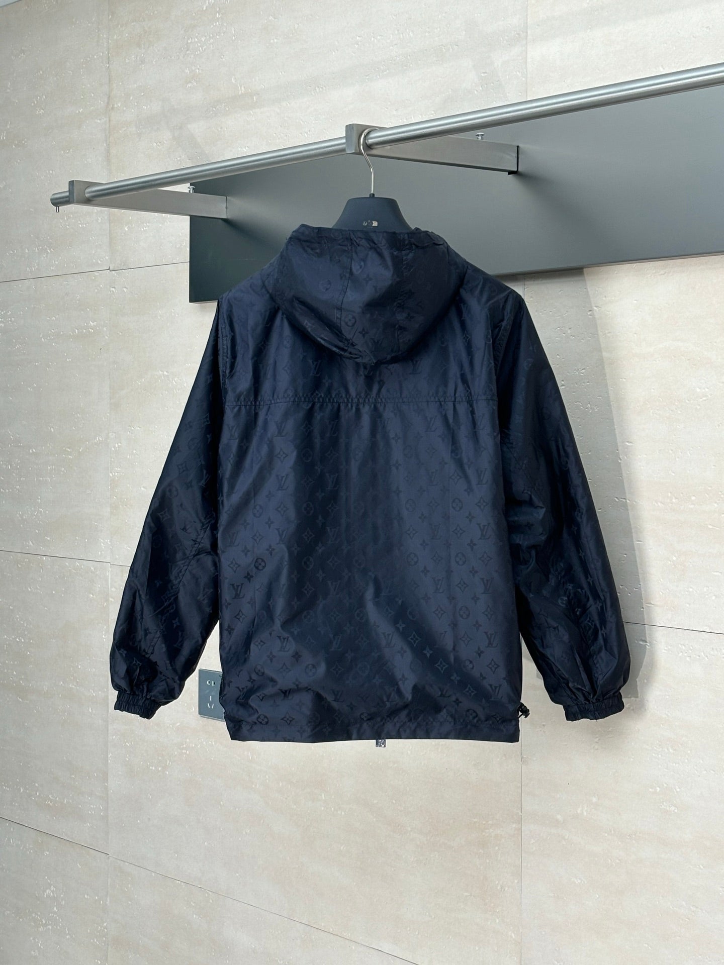 250819 New high-quality double-sided monogram jacquard windproof coat