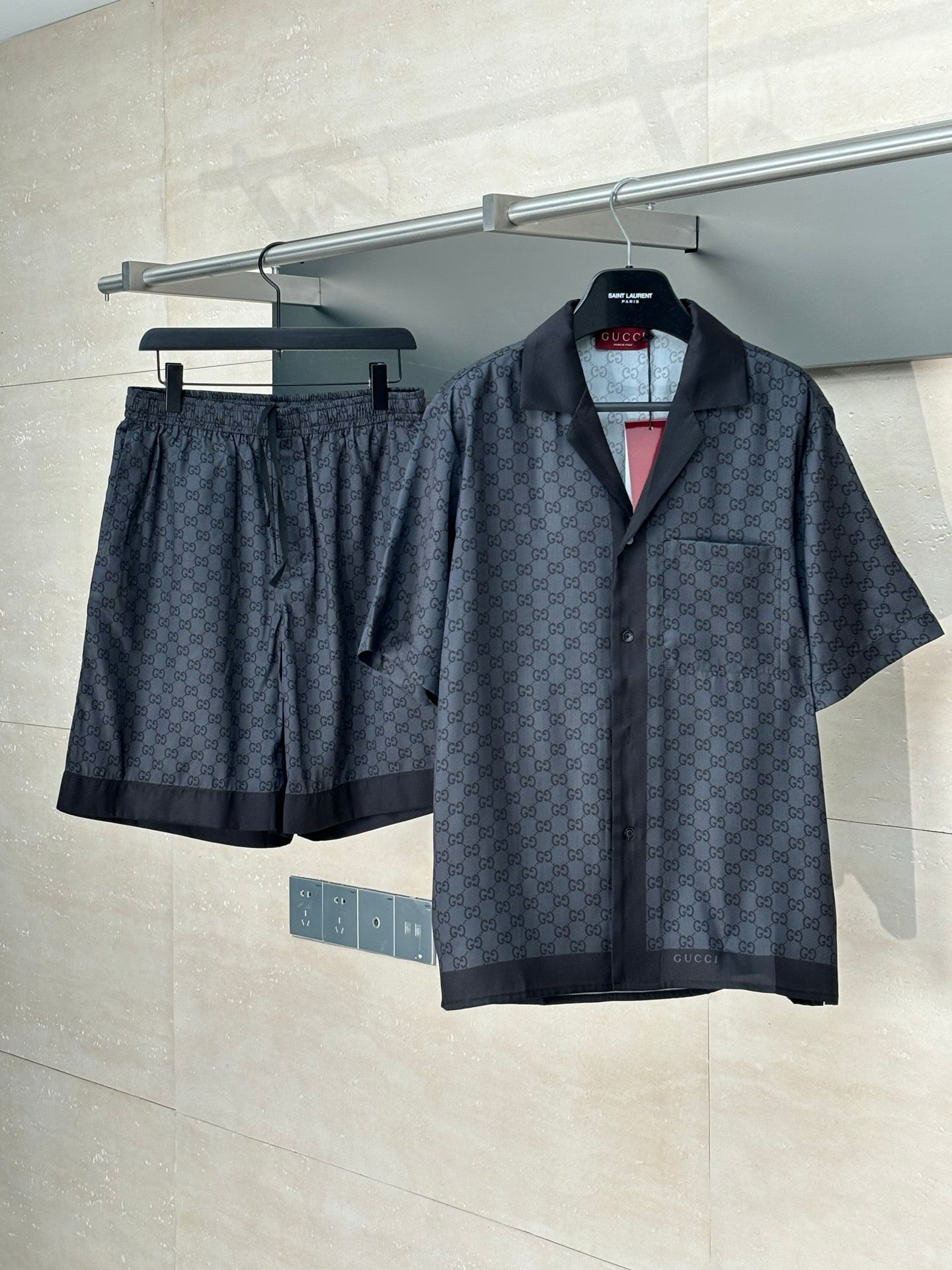 250819 New high-quality silk full-print short-sleeved shirt