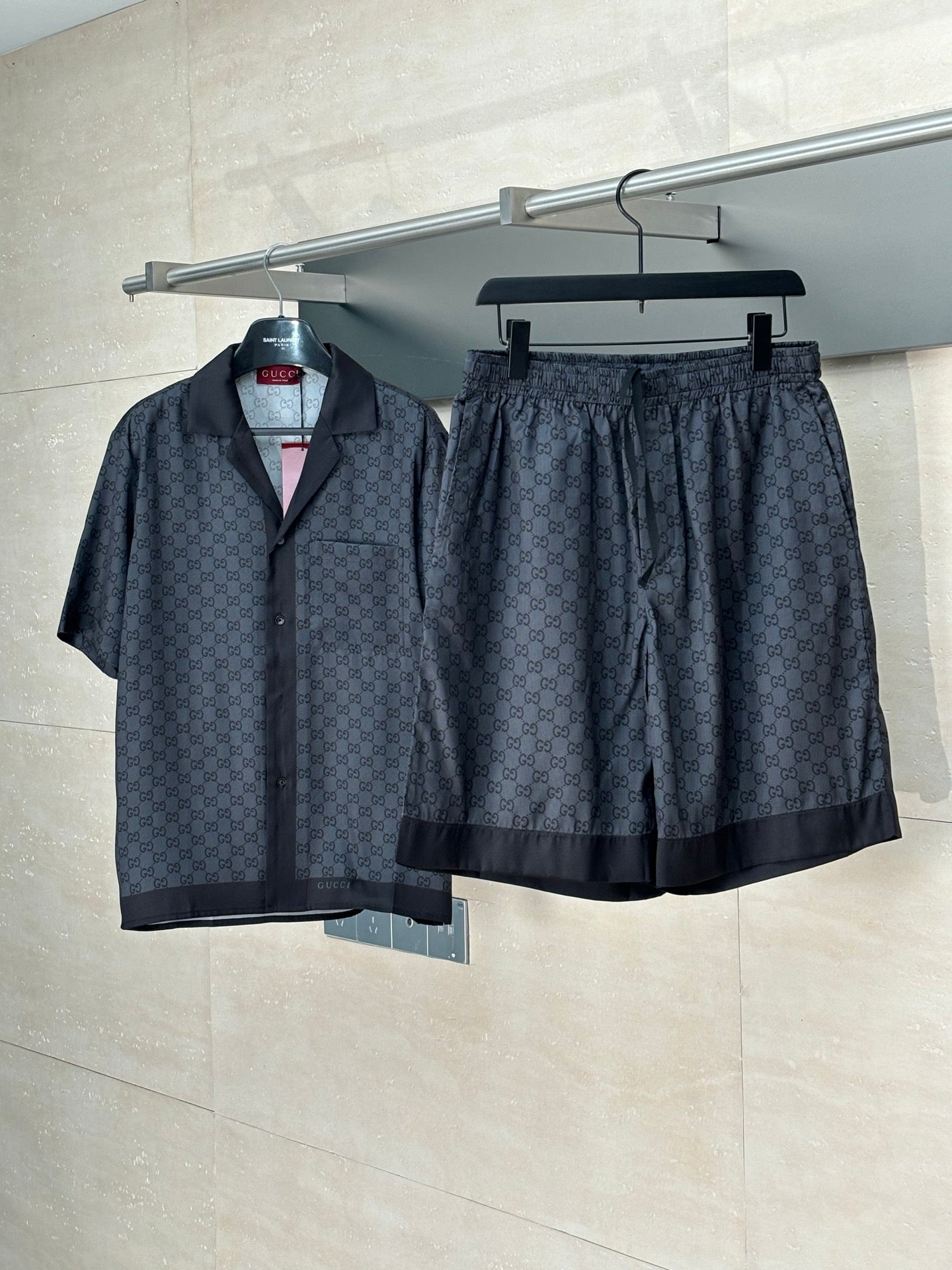 250819 New high-quality silk sports beach shorts
