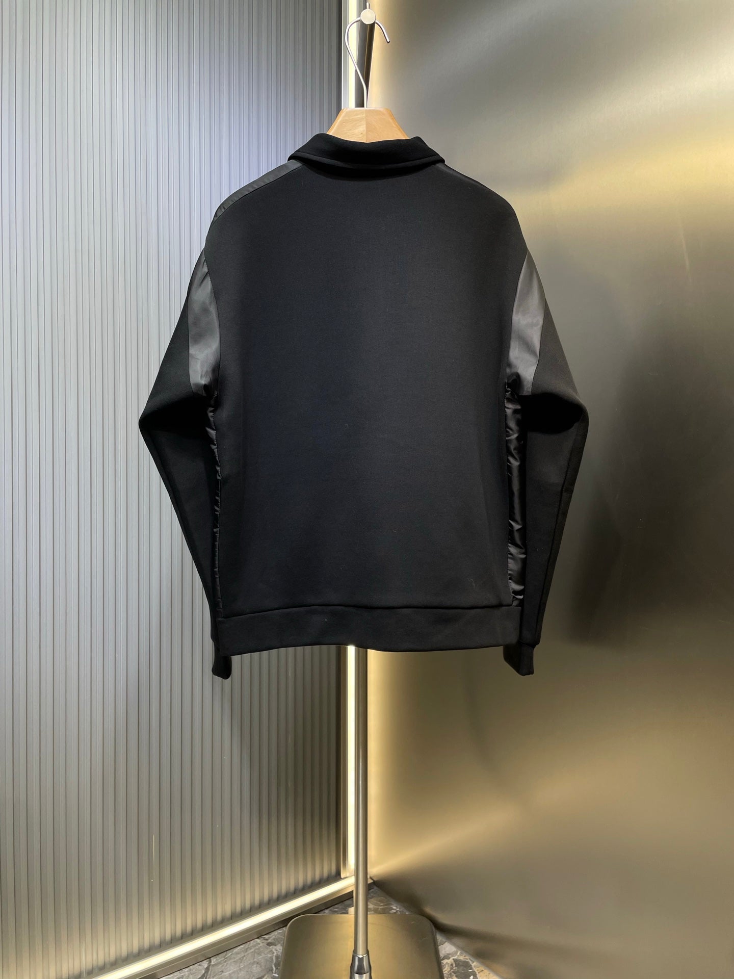 250819 New high-quality patchwork Roman fabric zipper jacket