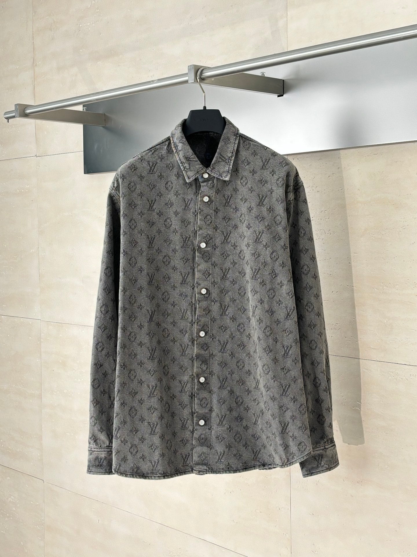 250819 A new high-quality full-printed jacquard denim jacket