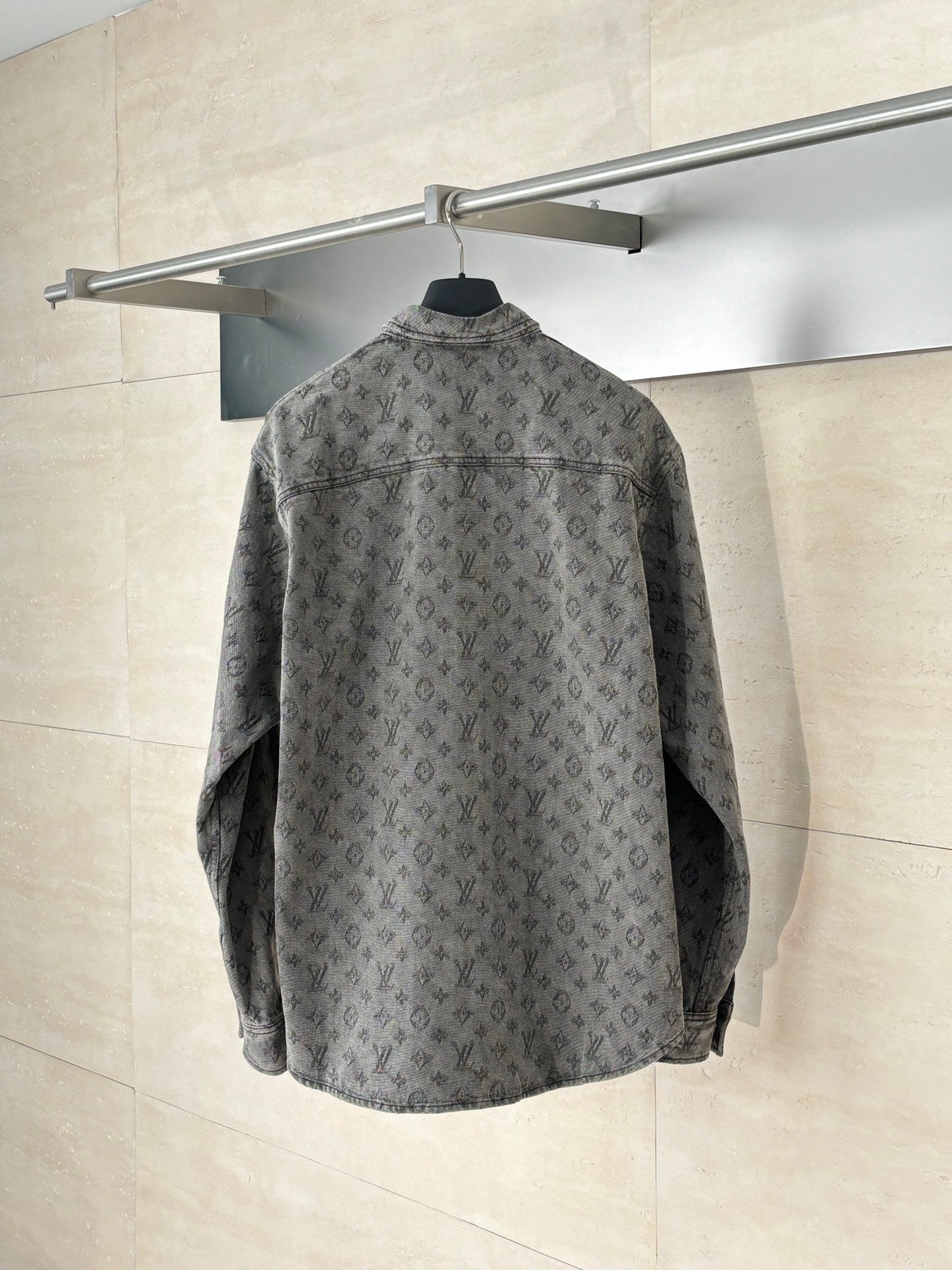 250819 A new high-quality full-printed jacquard denim jacket