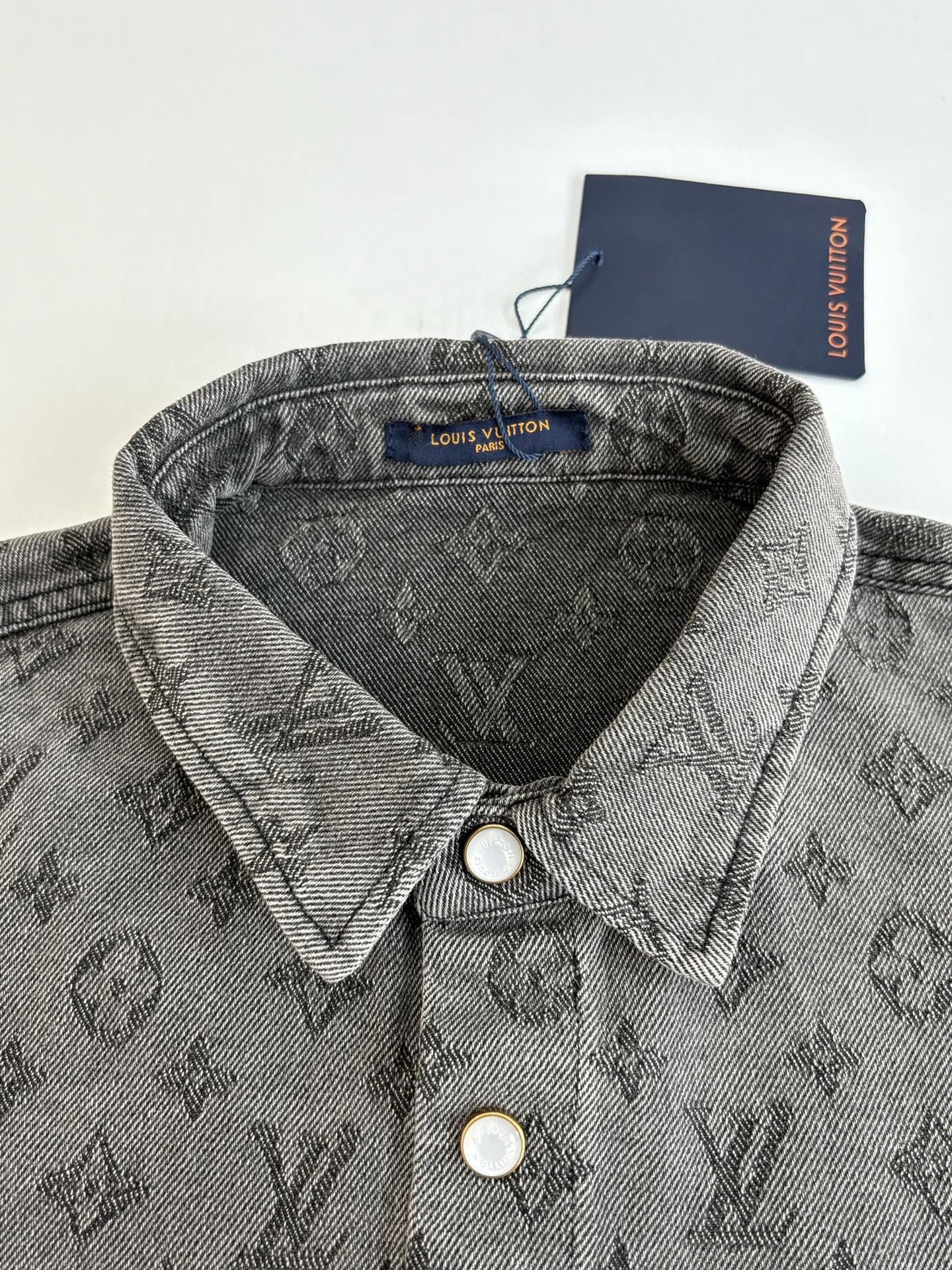 250819 A new high-quality full-printed jacquard denim jacket