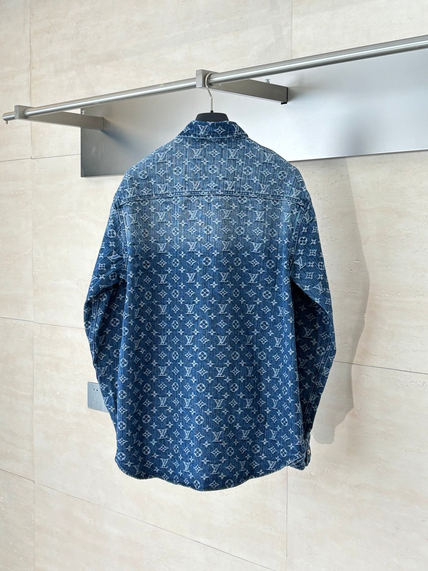 250819 A new high-quality full-printed jacquard denim jacket
