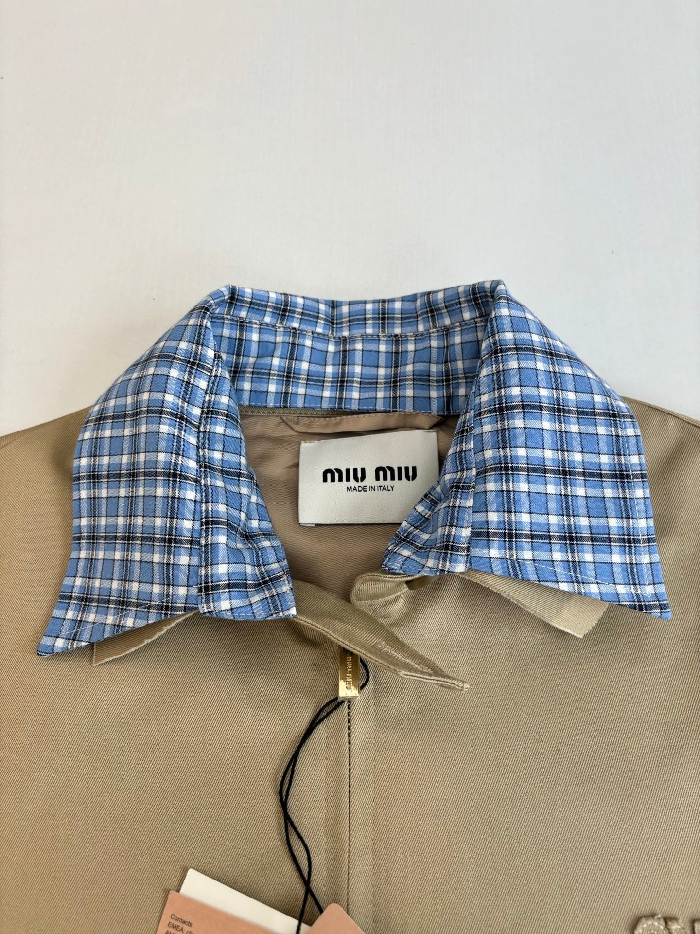 250819 New high-quality checkered fake two-piece jacket
