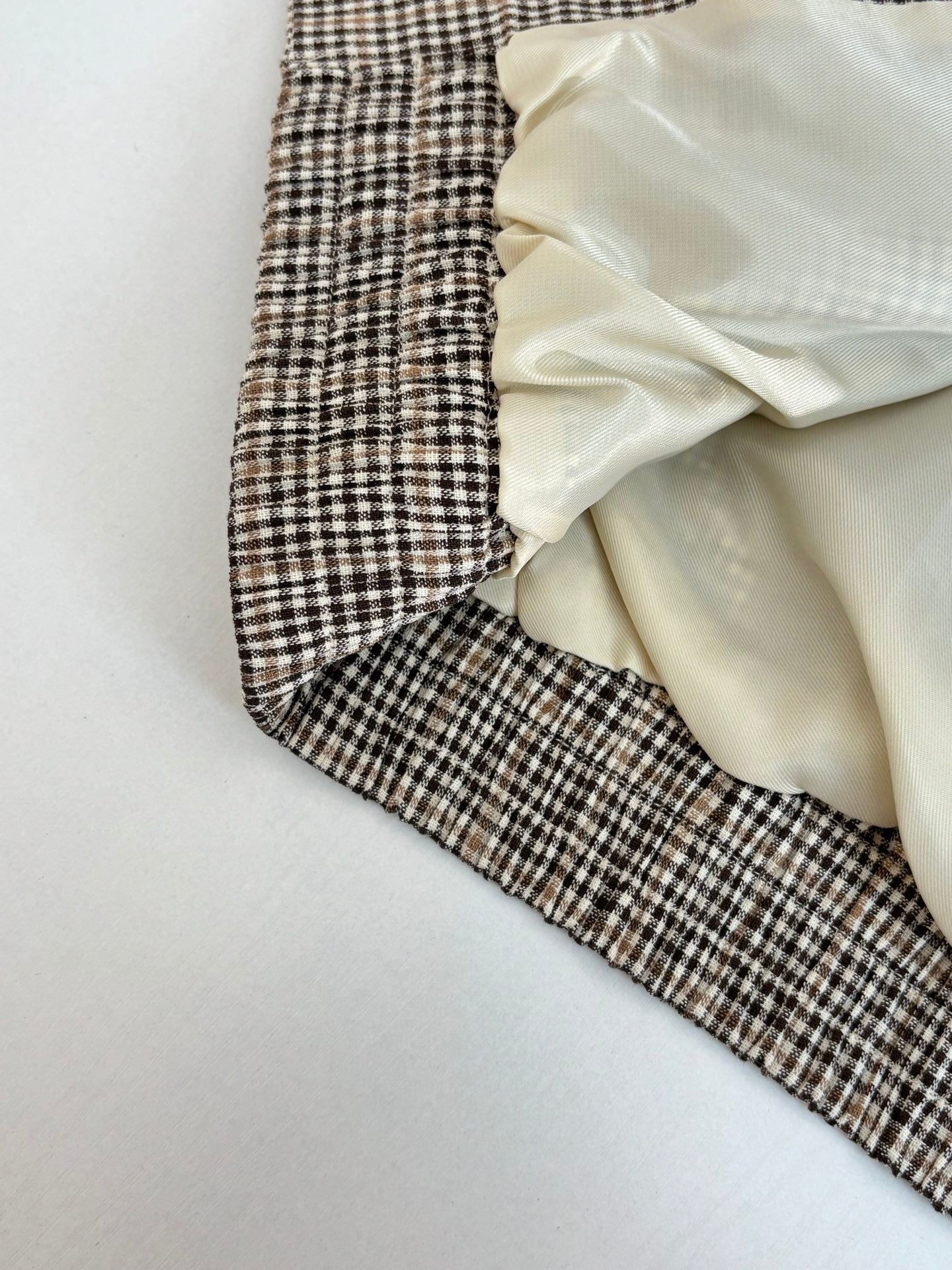 250819 A new high-quality corduroy collar checkered jacket