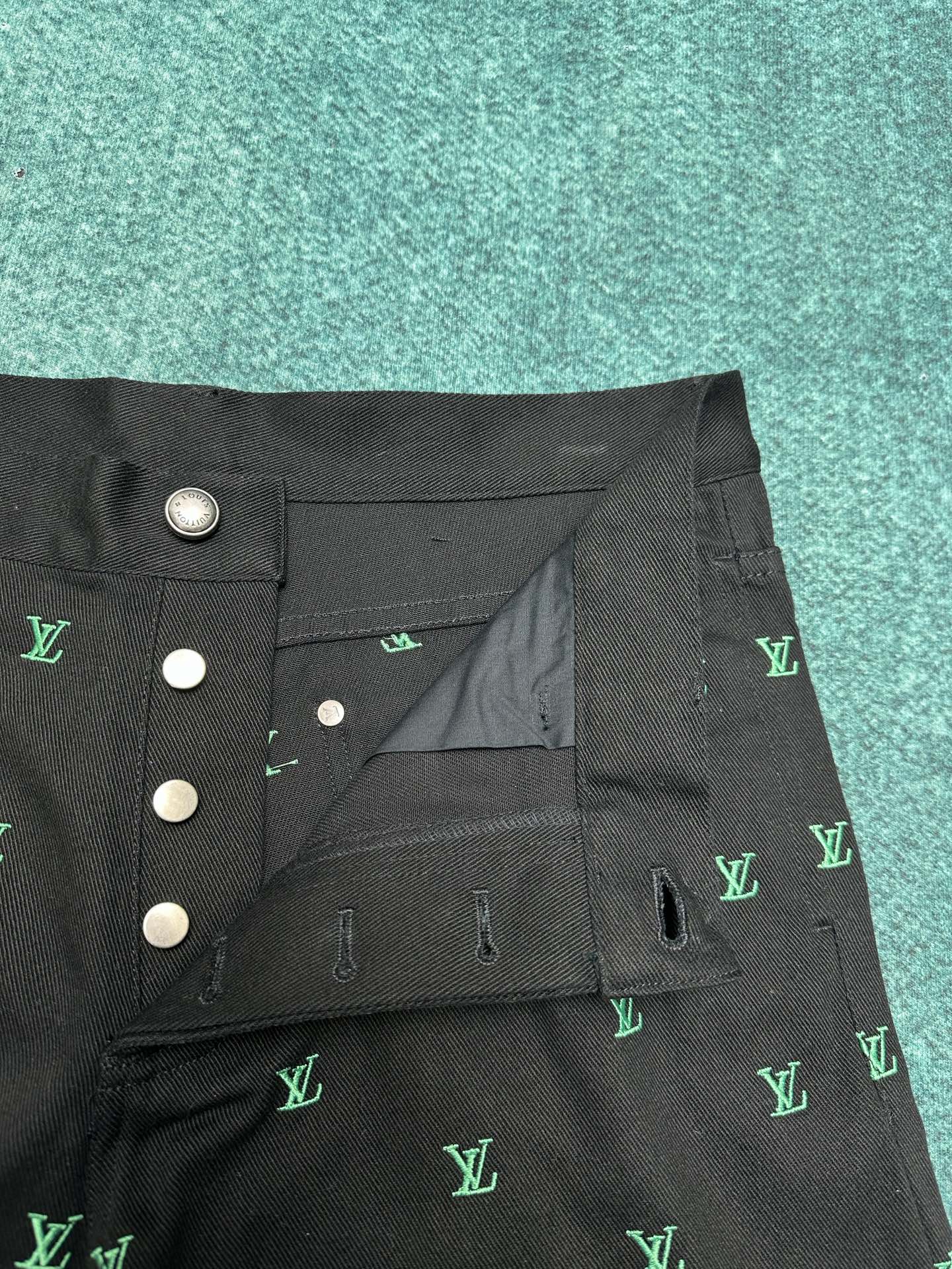 250825 New high-quality gradient full-print skate jeans