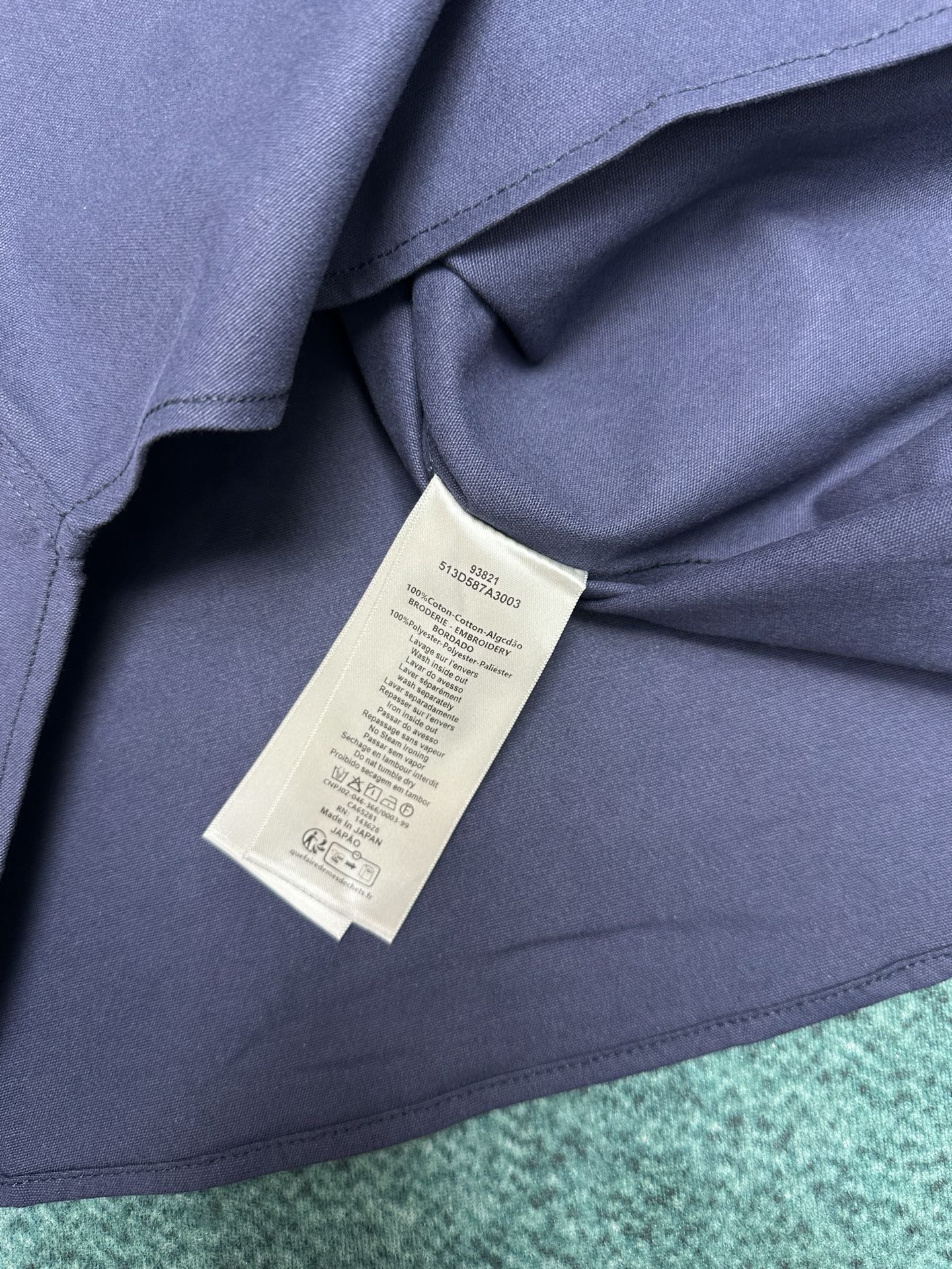 250825 New high-quality cotton pocket embroidered long-sleeved shirt