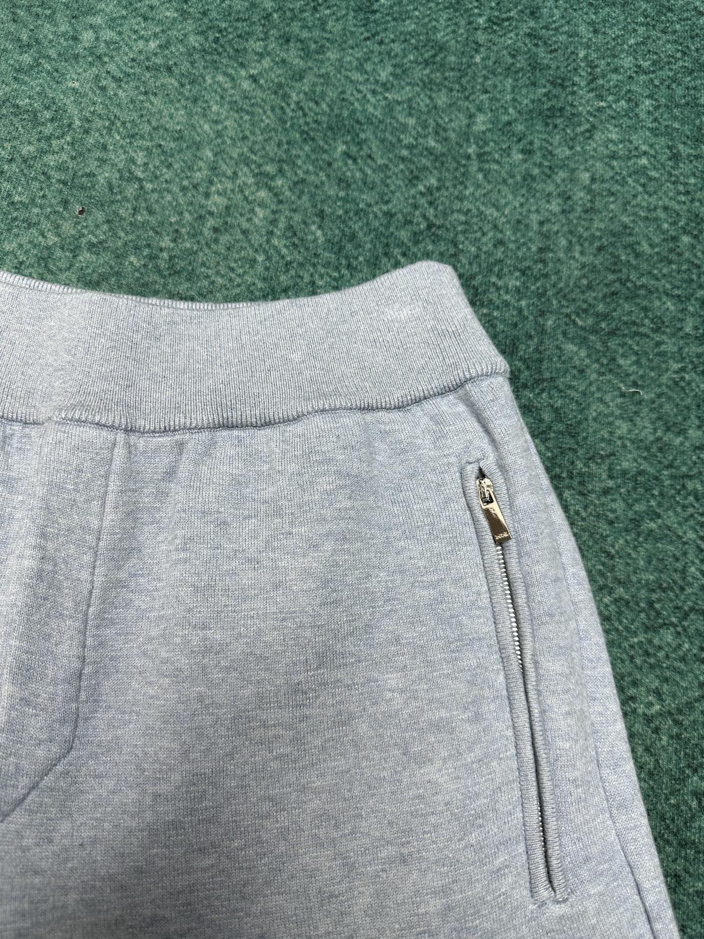 250825 New high-quality, thick, double-sided sports trousers