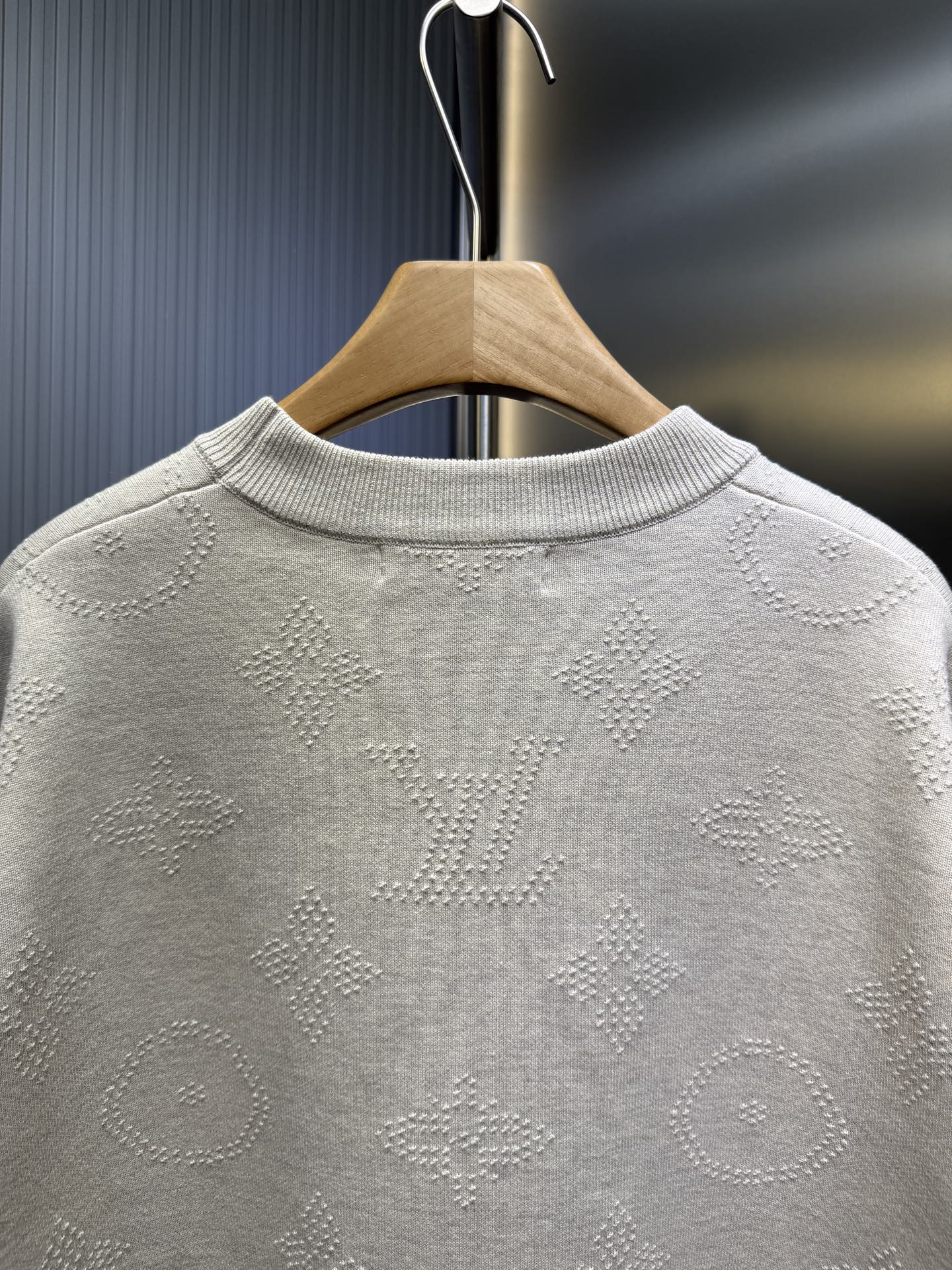 250825 New high-quality jacquard round-neck knitted sweater