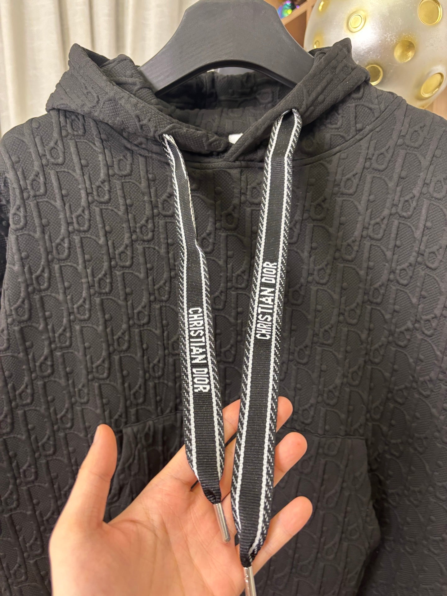 250825 New high-quality full-print embossed custom jacquard hoodie