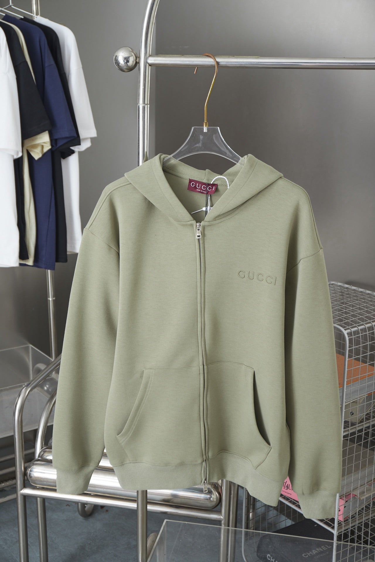 250825 New high-quality logo embroidered hoodie