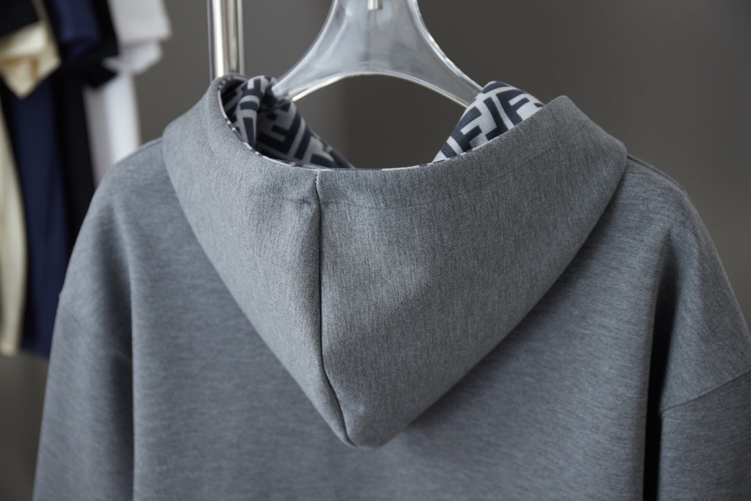 250825 New high-quality logo embroidered hoodie