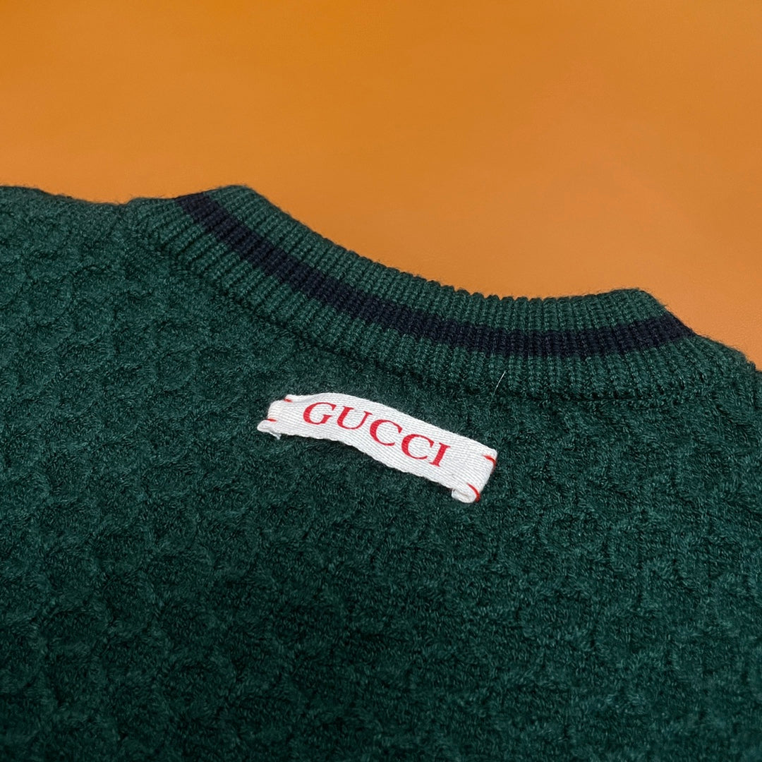 250825 New high-quality jacquard wool knitted sweater