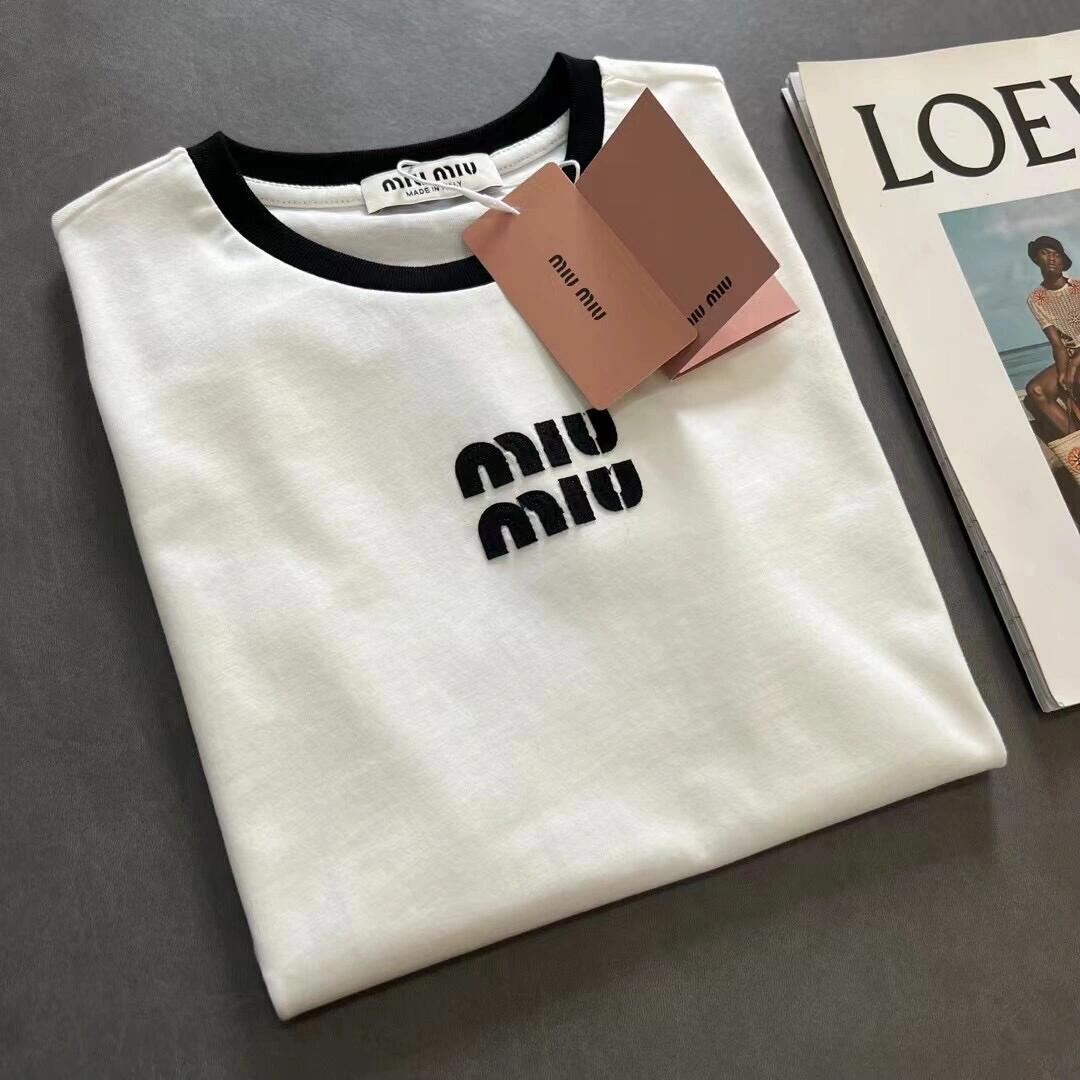 0528 Small logo letter patch embroidered short-sleeved T-shirt