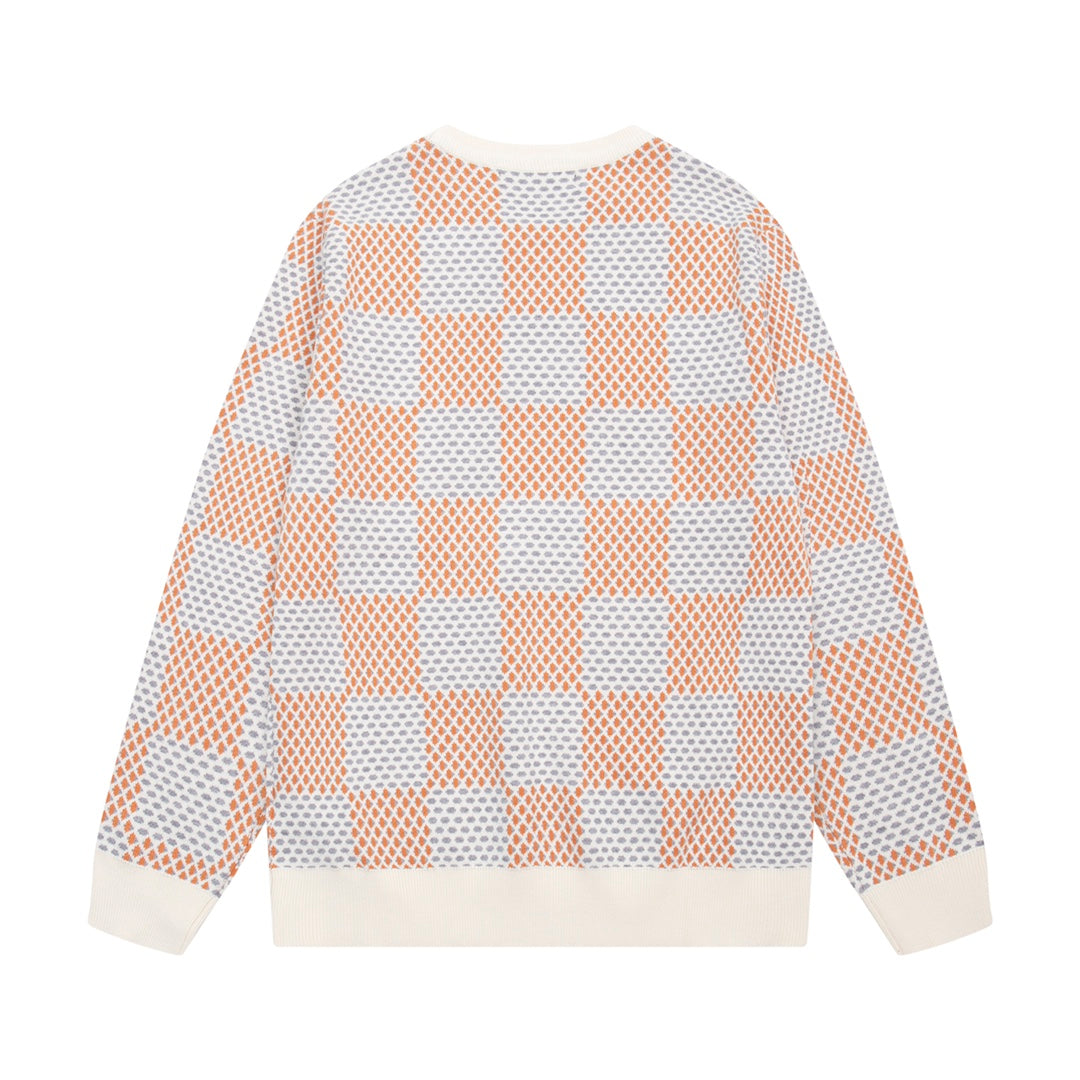 1014 Classic multi-colored plaid sweater