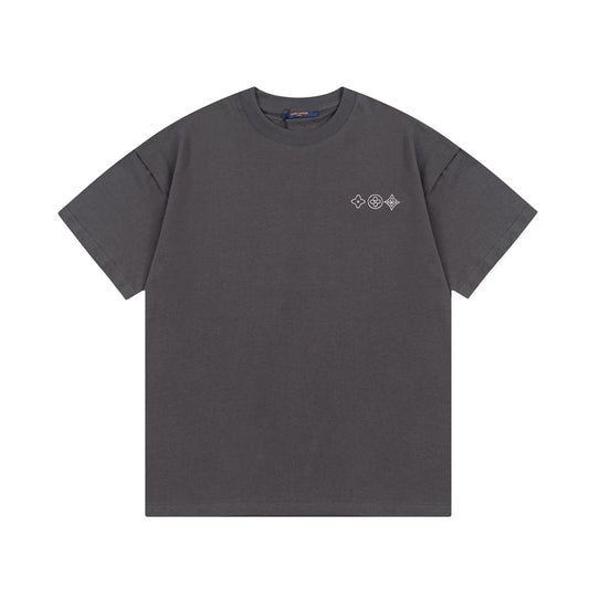 1203 New big printed back T-shirt