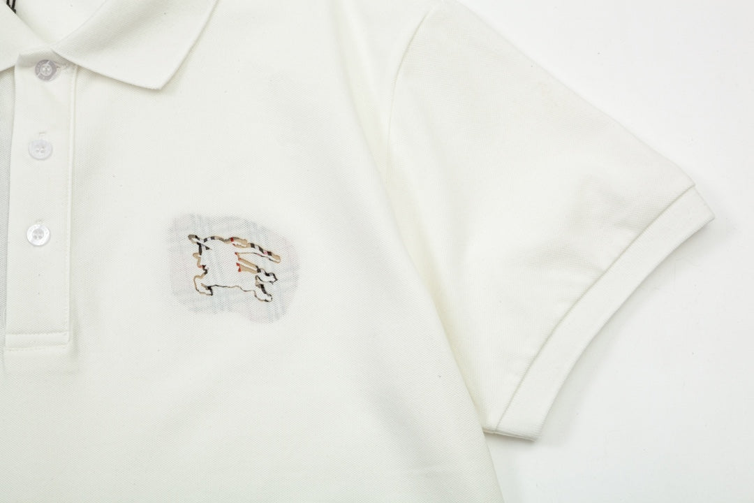 1203 New monogram embroidered collar POLO shirt