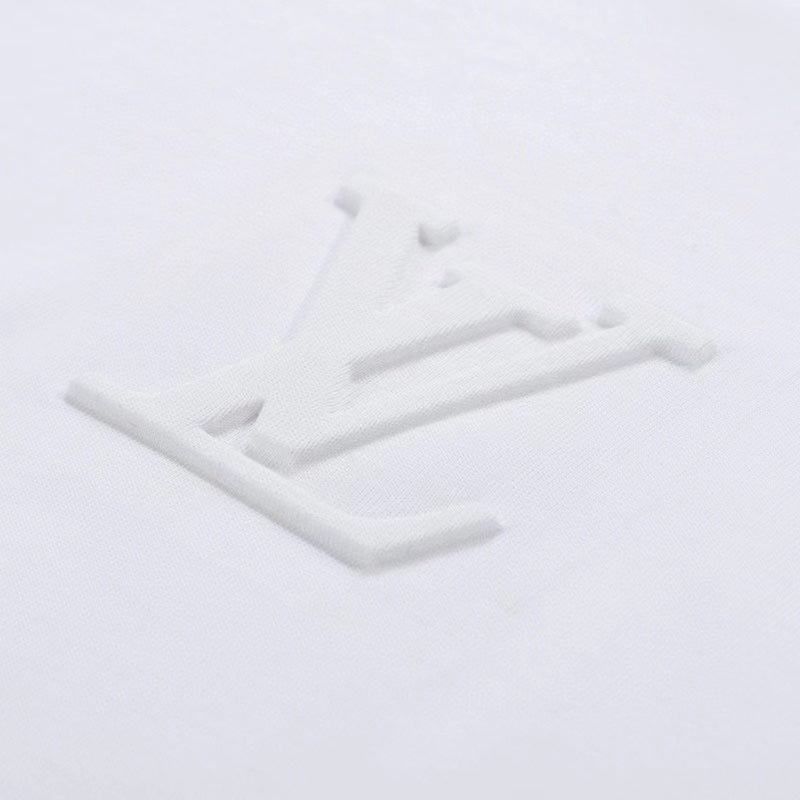 1211 New high quality embossed embossed T-shirt