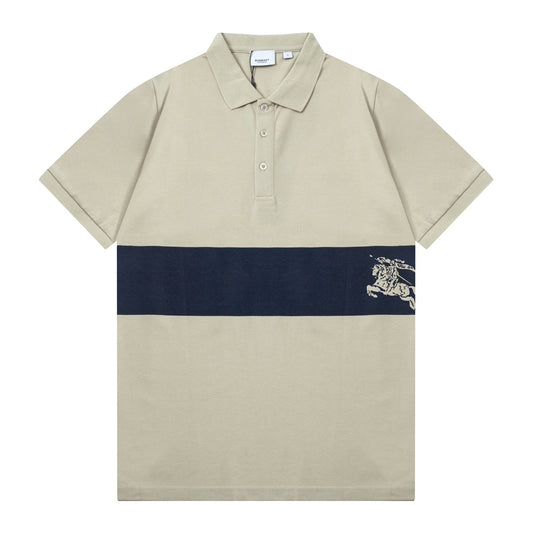 1211 New printed patchwork Polo shirt