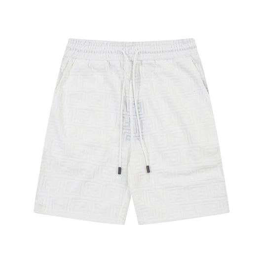 1211 New plaid jacquard towel shorts