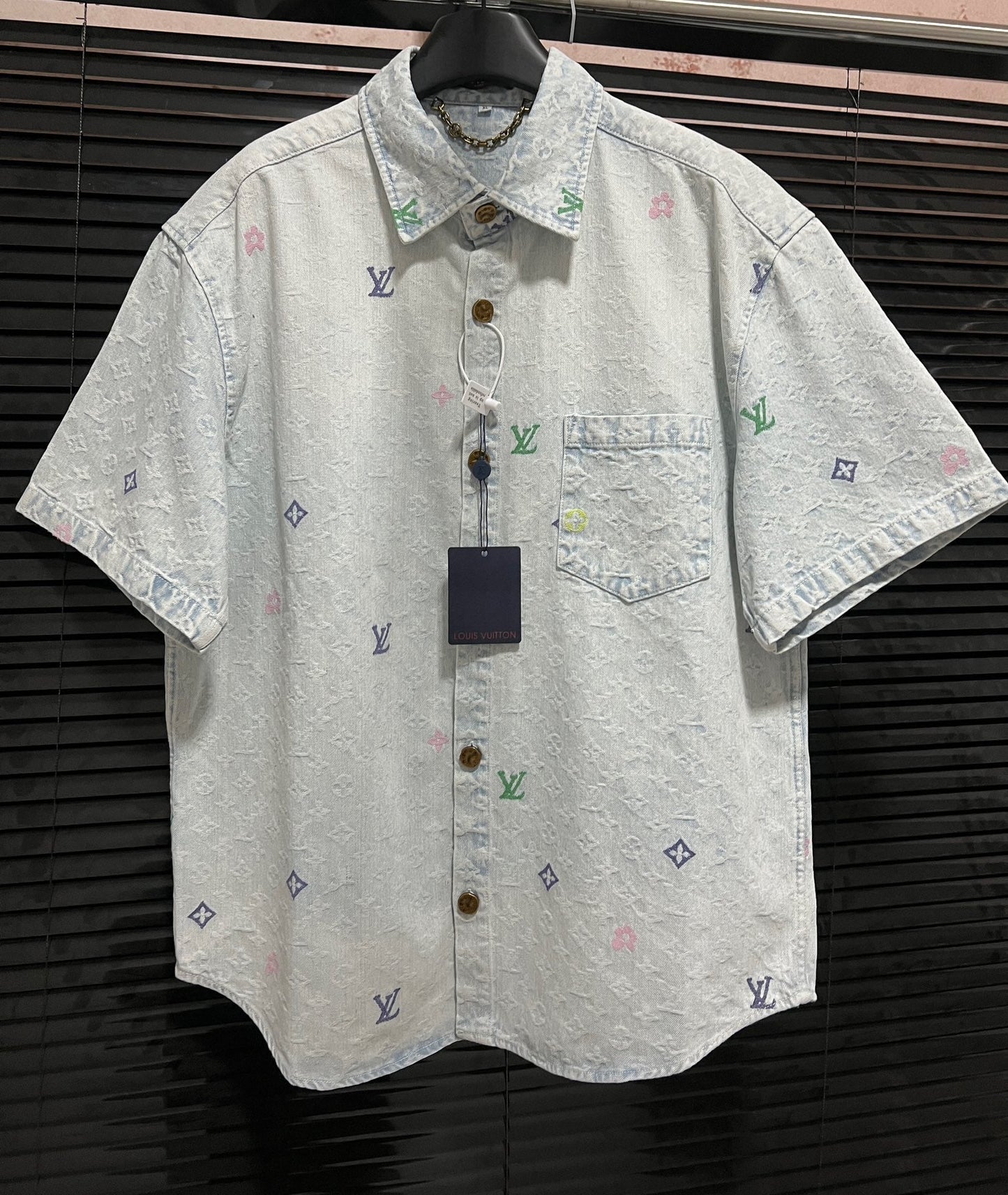 250224 New high quality denim jacquard wash suit