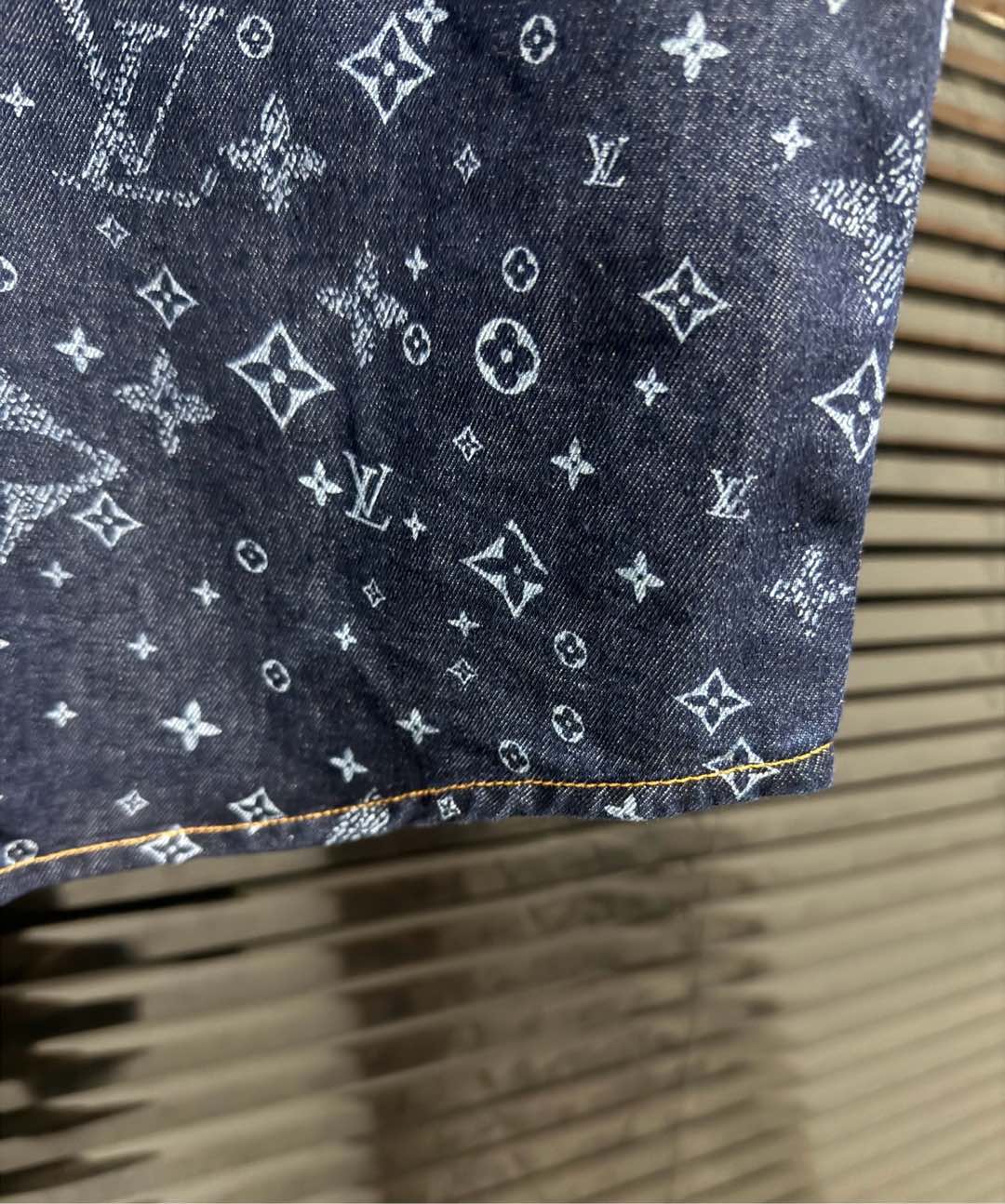 250224 New high quality denim jacquard wash suit