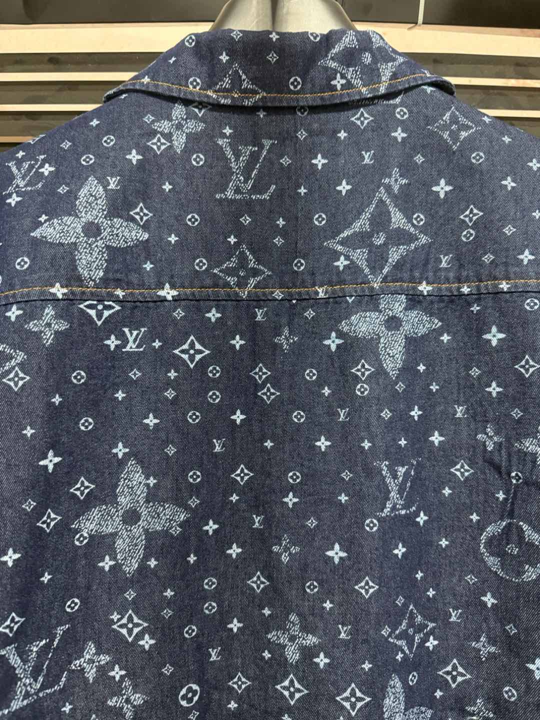 250224 New high quality denim jacquard wash suit