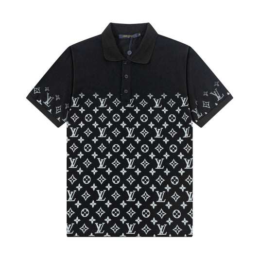 250305 High-end series of high quality gradient printed POLO shirt