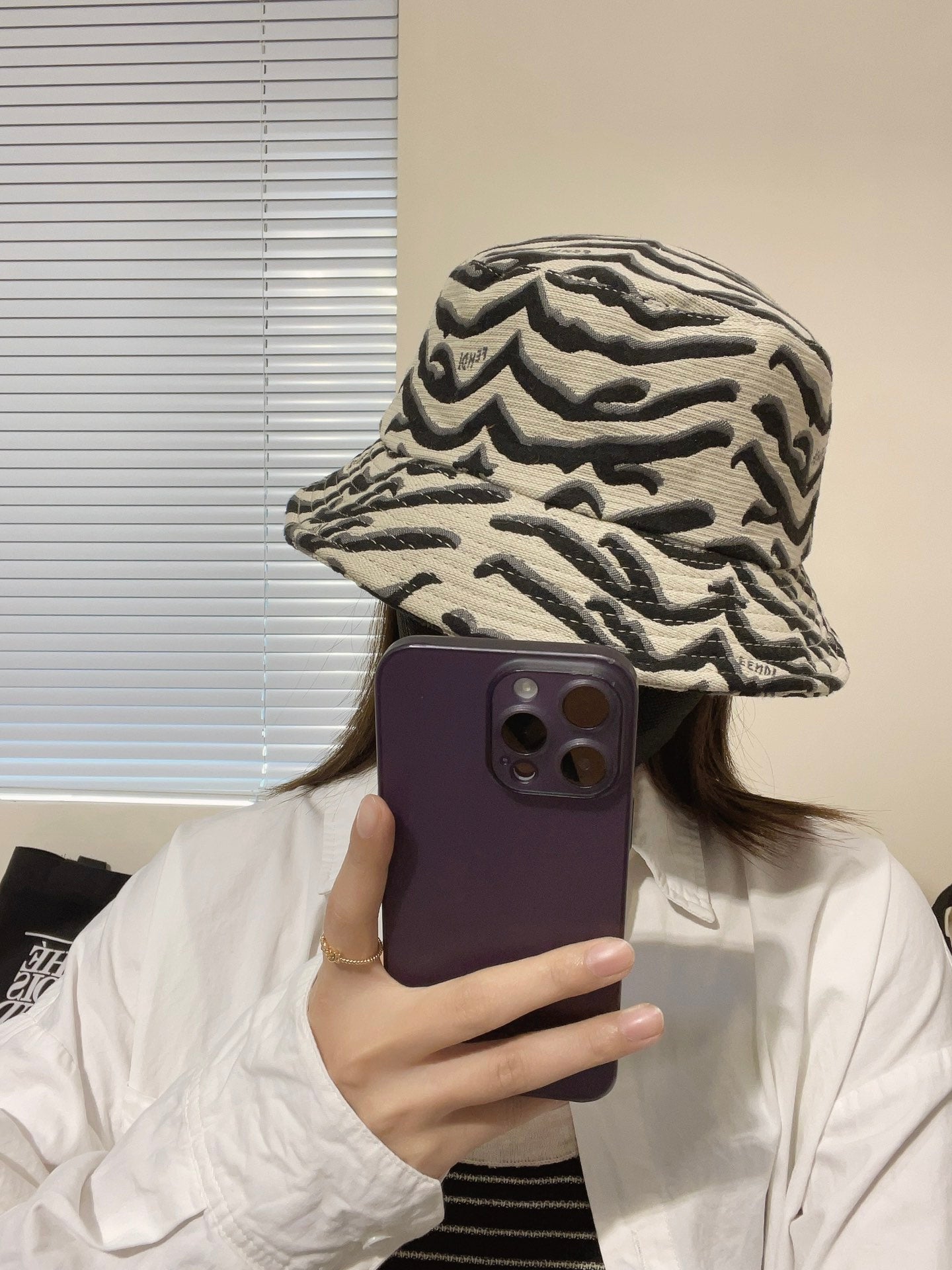 250305  New full print summer fisherman hat