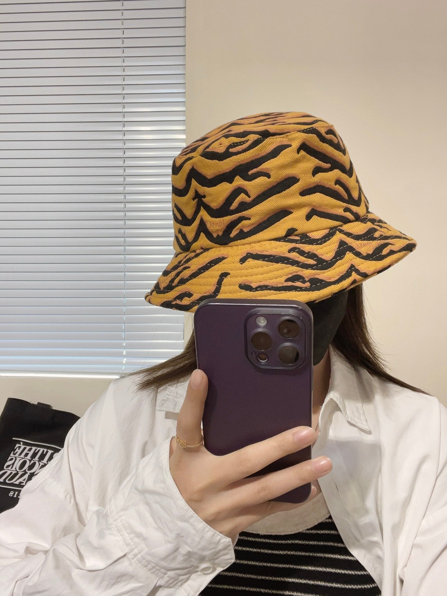 250305  New full print summer fisherman hat
